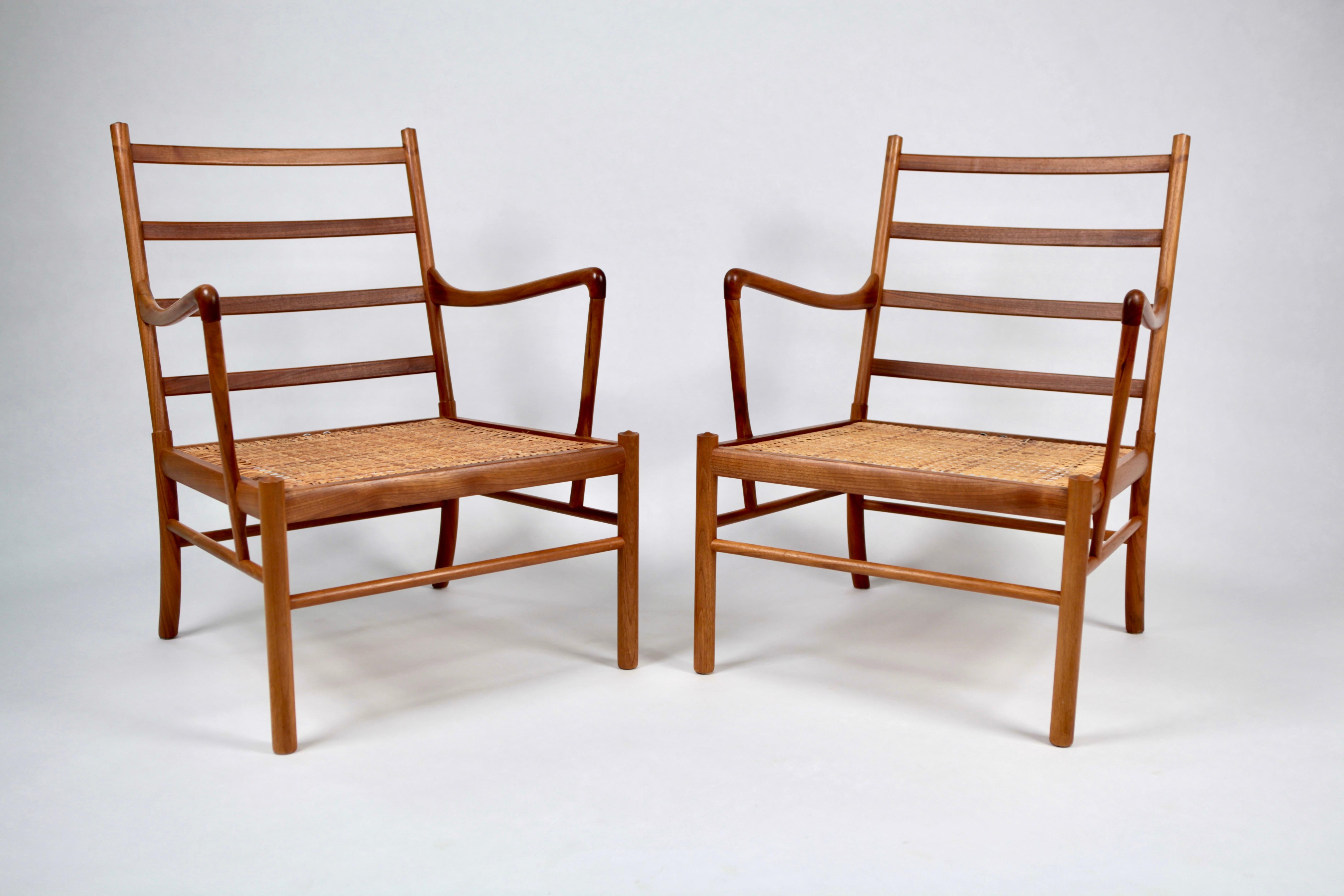 Ole Wanscher, a Pair of Vintage PJ-149 Mahogany 'Colonial' Armchairs, 1960s 10