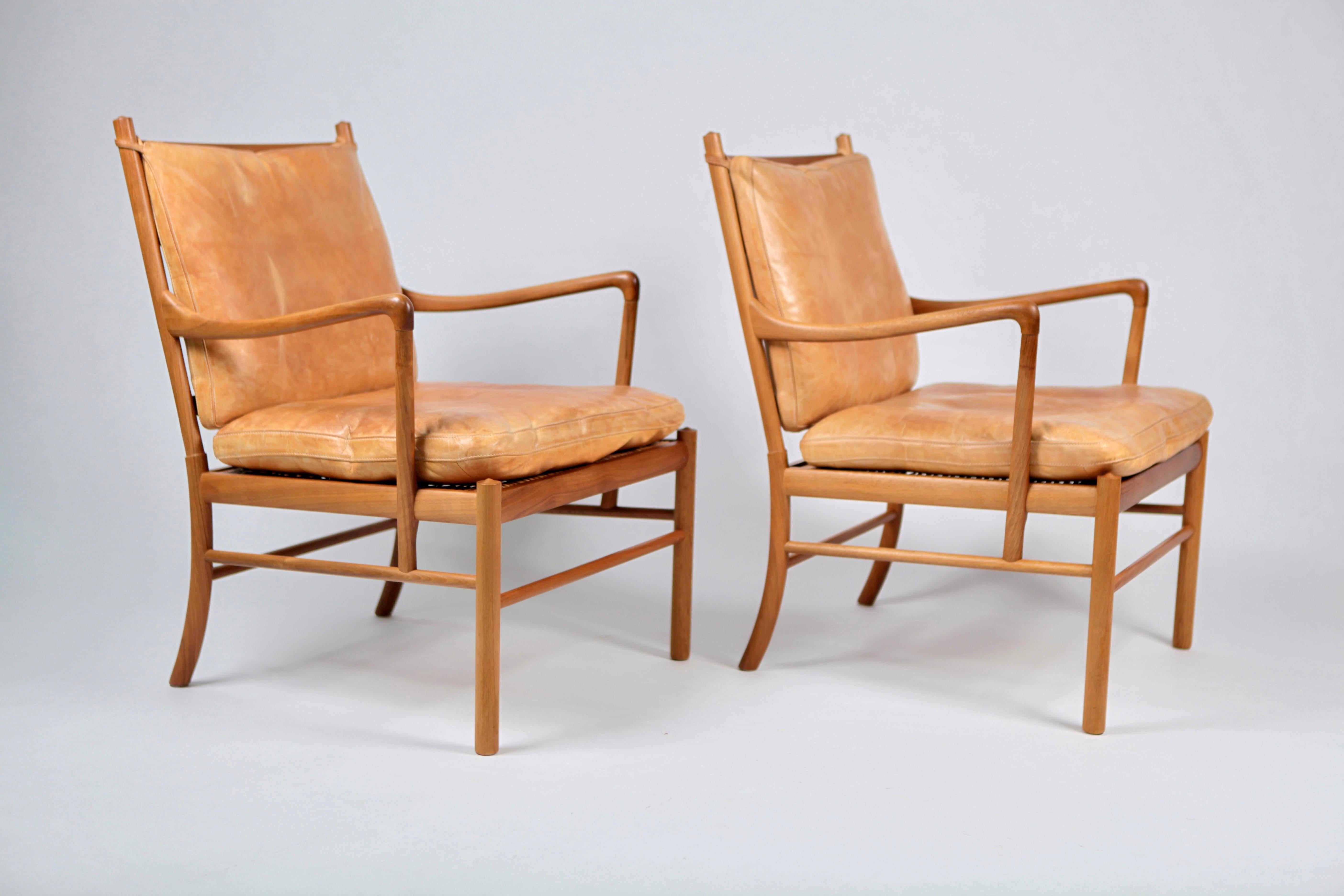 Mid-20th Century Ole Wanscher, a Pair of Vintage PJ-149 Mahogany 'Colonial' Armchairs, 1960s