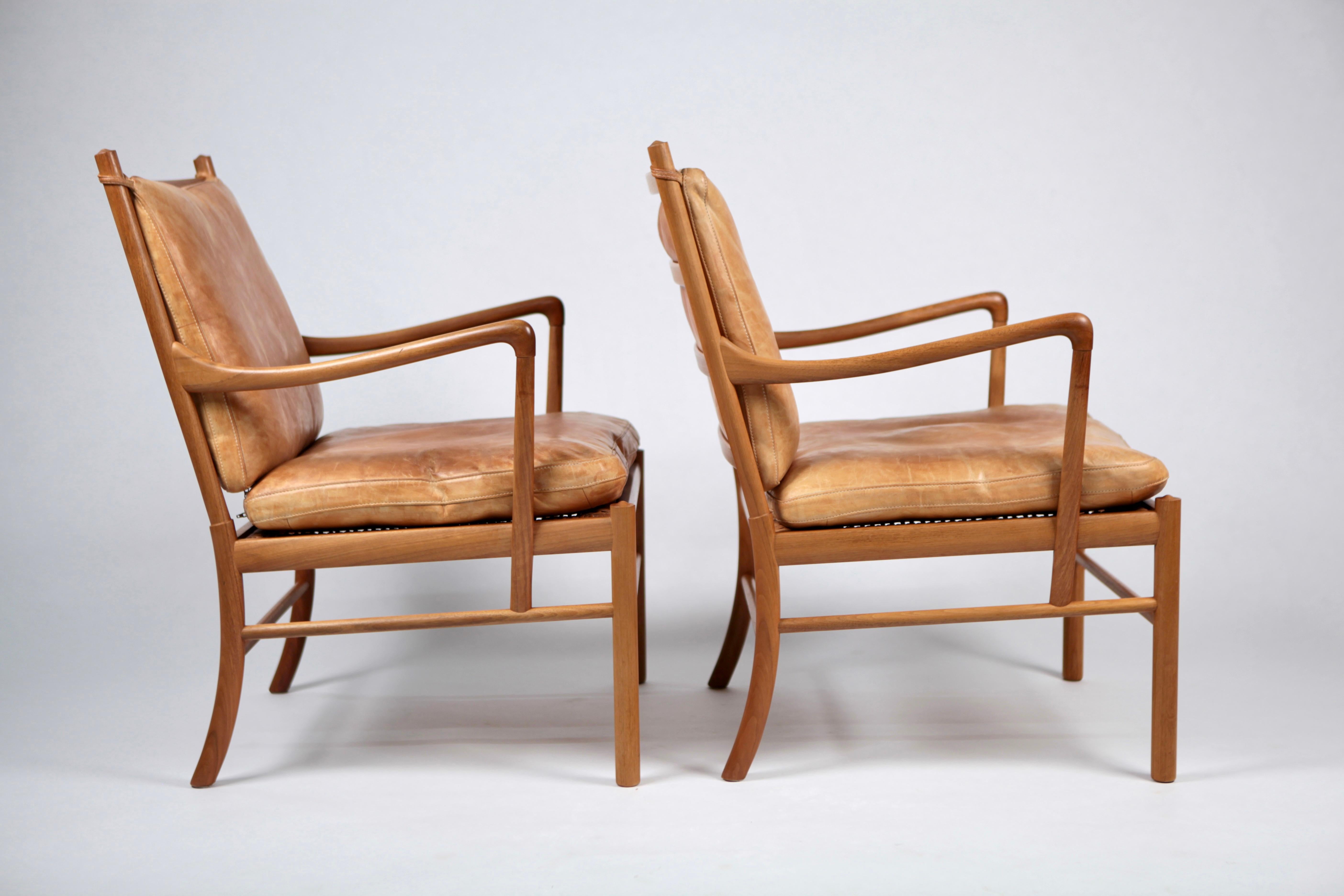 Ole Wanscher, a Pair of Vintage PJ-149 Mahogany 'Colonial' Armchairs, 1960s 1