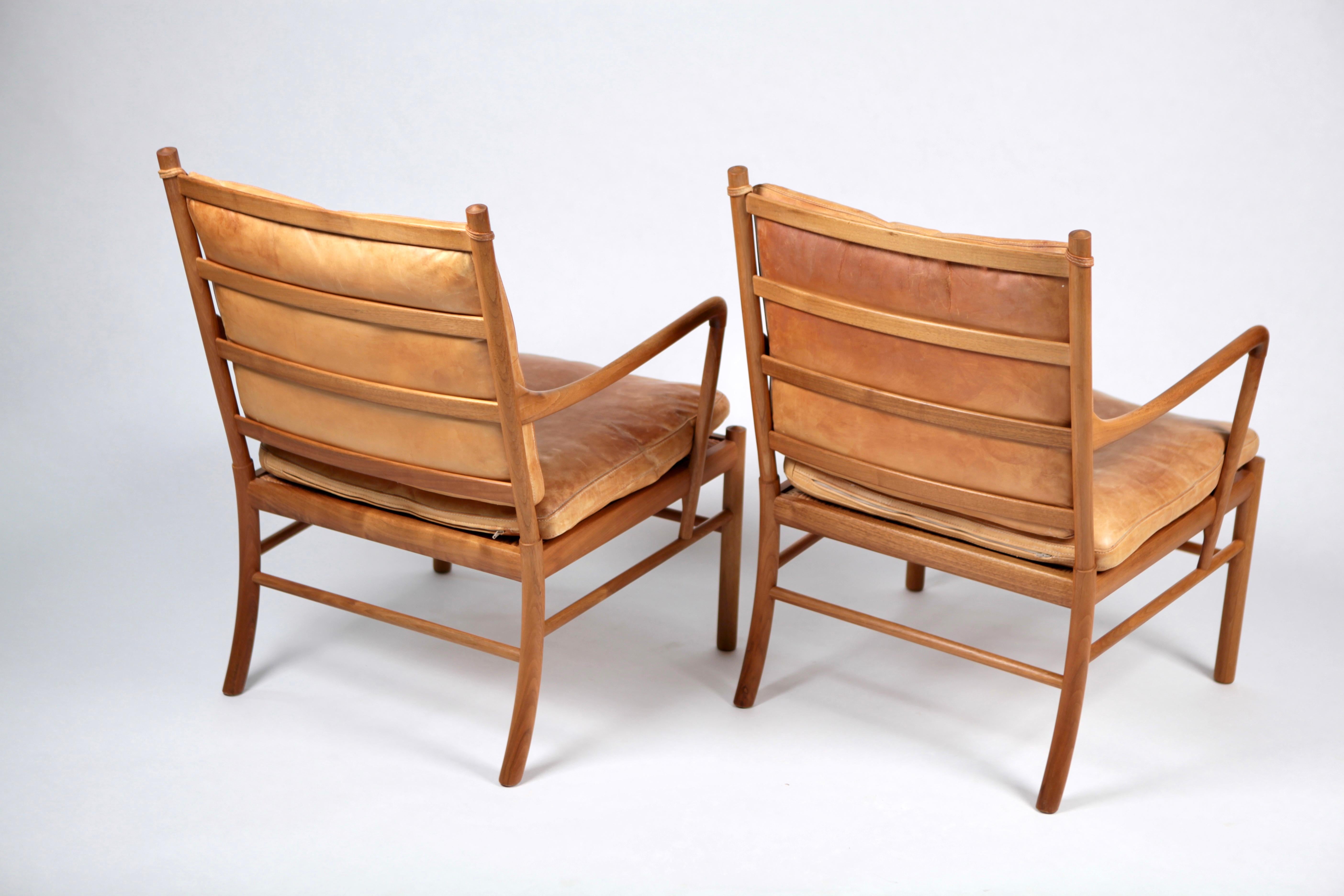 Ole Wanscher, a Pair of Vintage PJ-149 Mahogany 'Colonial' Armchairs, 1960s 2