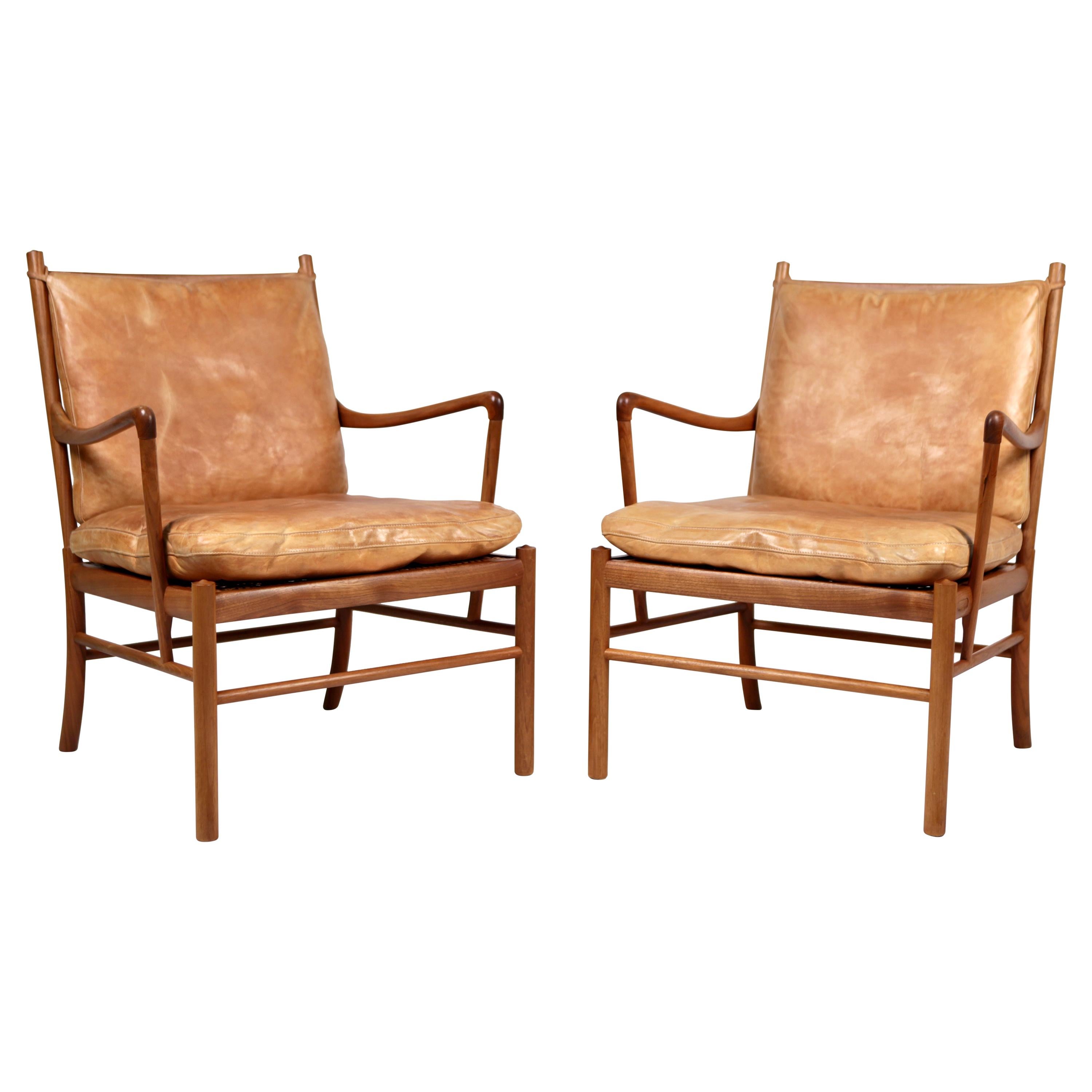 Ole Wanscher, a Pair of Vintage PJ-149 Mahogany 'Colonial' Armchairs, 1960s