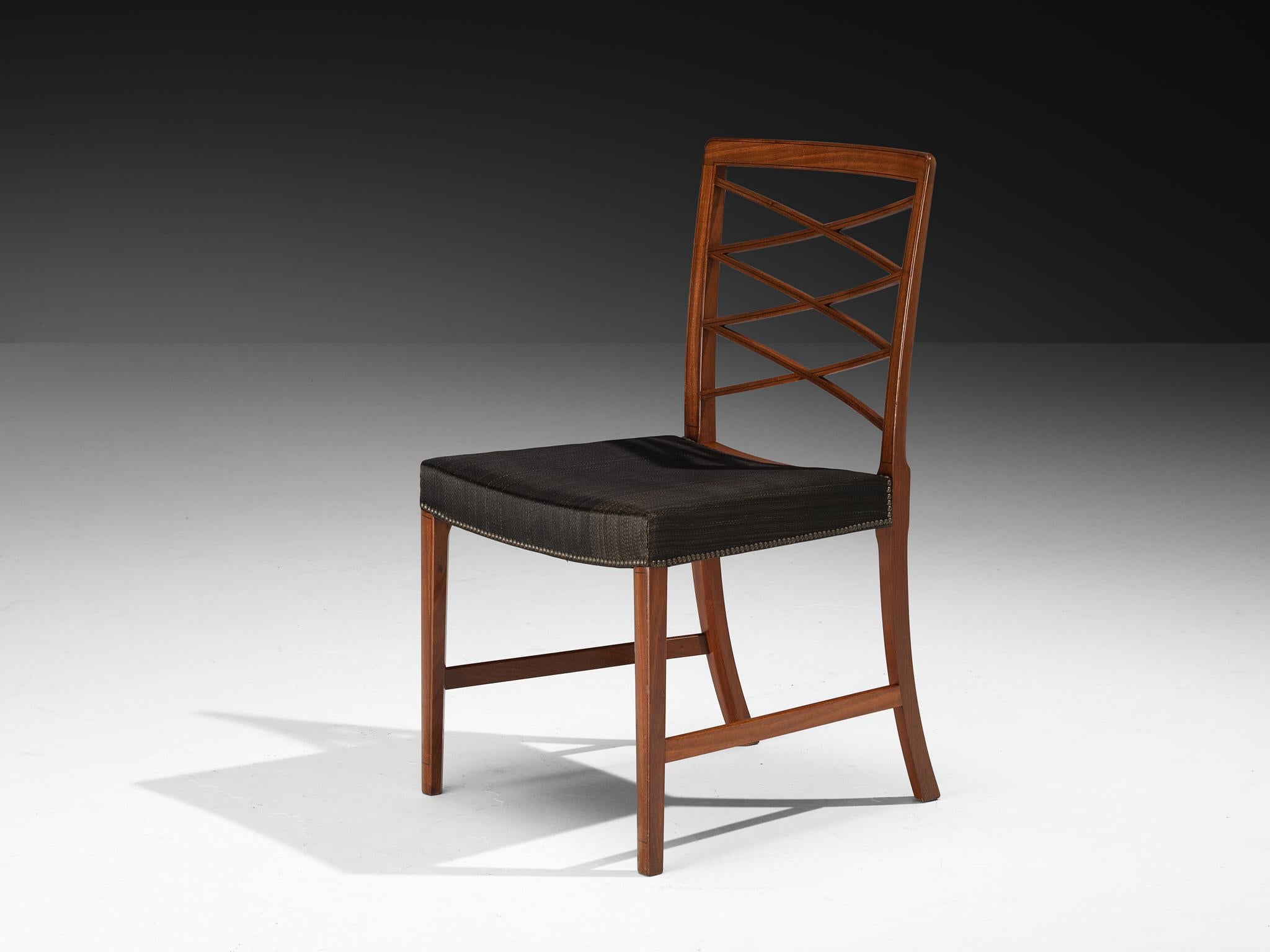 Ole Wanscher and A. J. Iversen Set of Dining Chairs in Mahogany For Sale 5