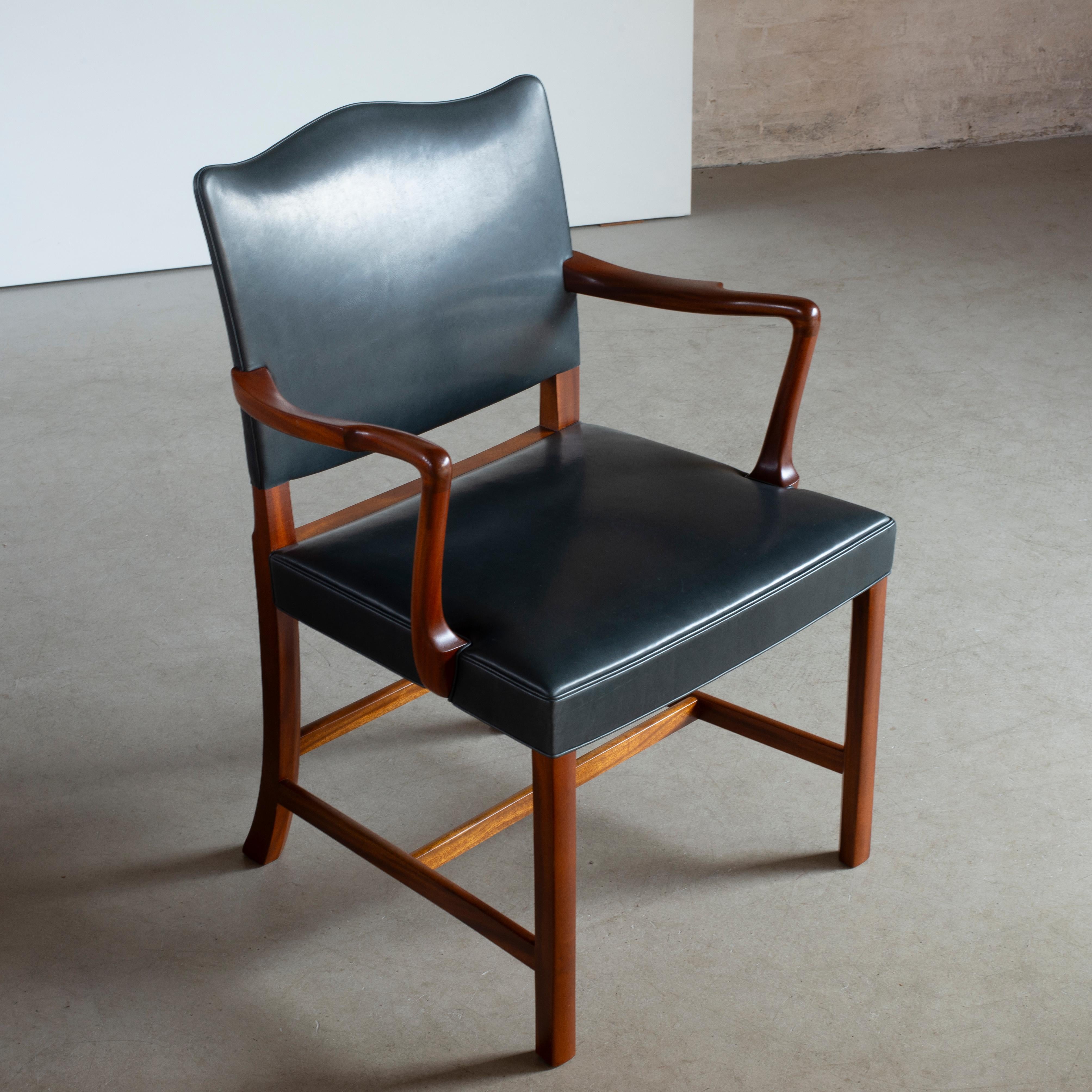 20ième siècle Ole Wanscher Armchair for A. J. Iversen en vente