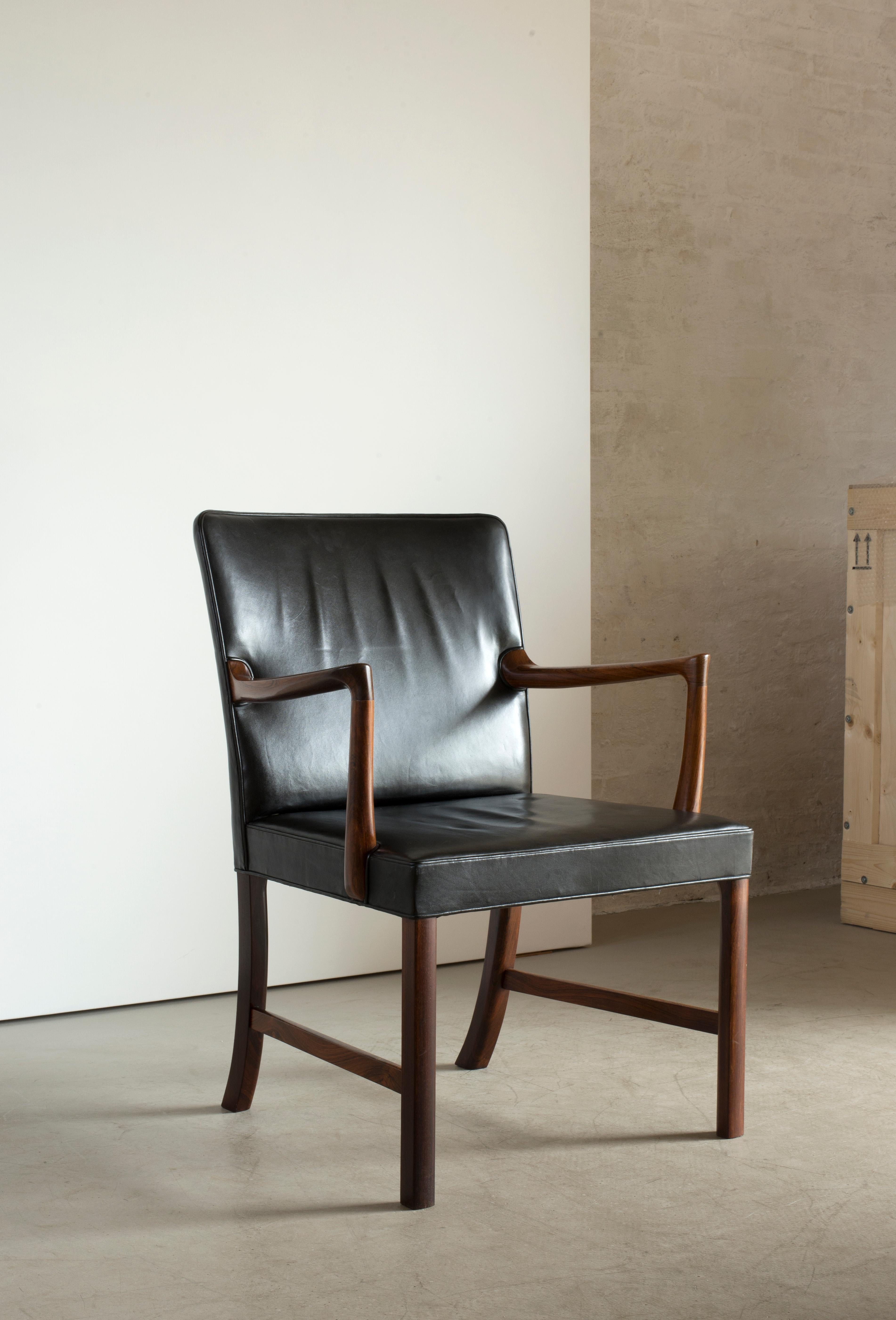 Danish Ole Wanscher Armchair for A.J. Iversen For Sale