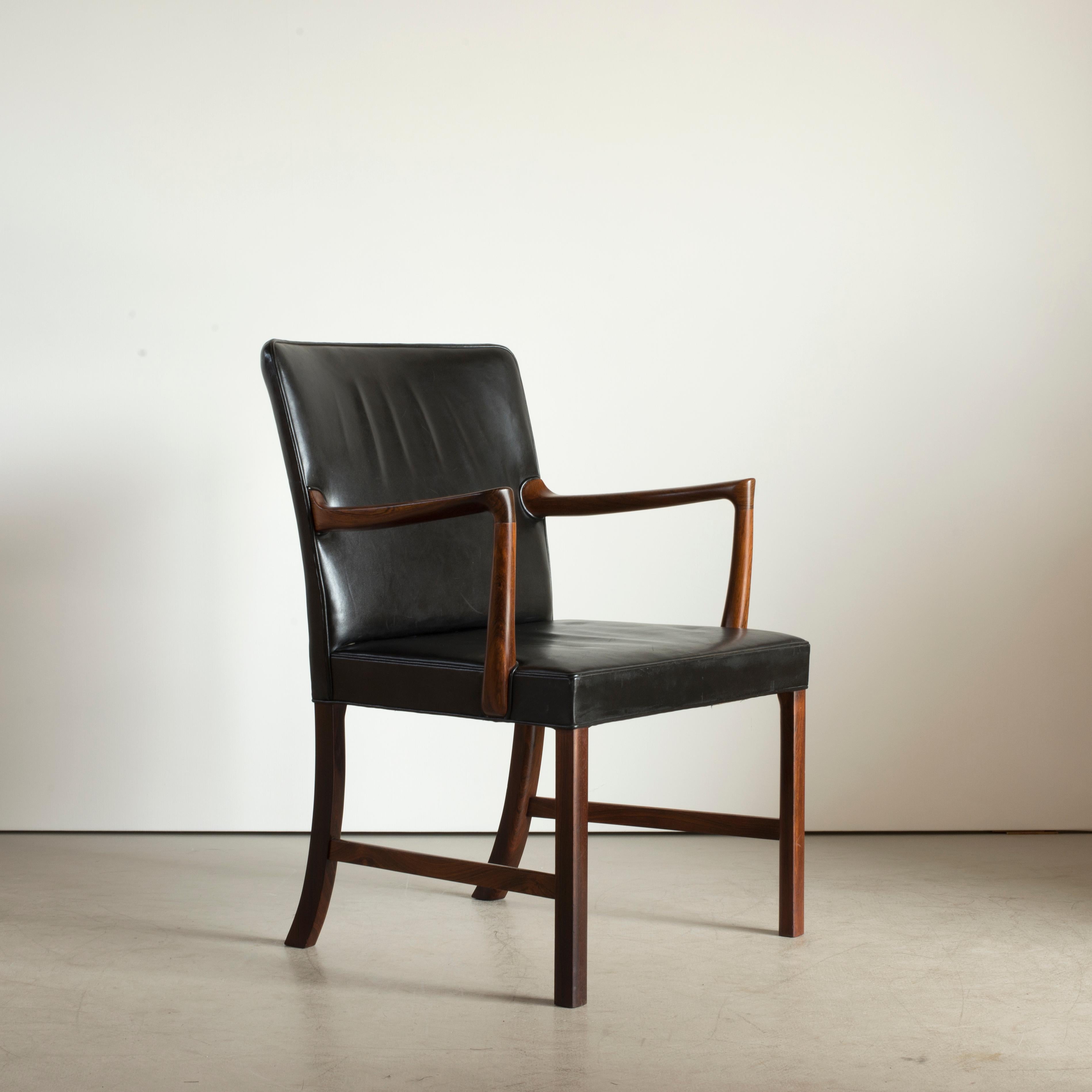 Ole Wanscher Armchair for A.J. Iversen In Good Condition For Sale In Copenhagen, DK