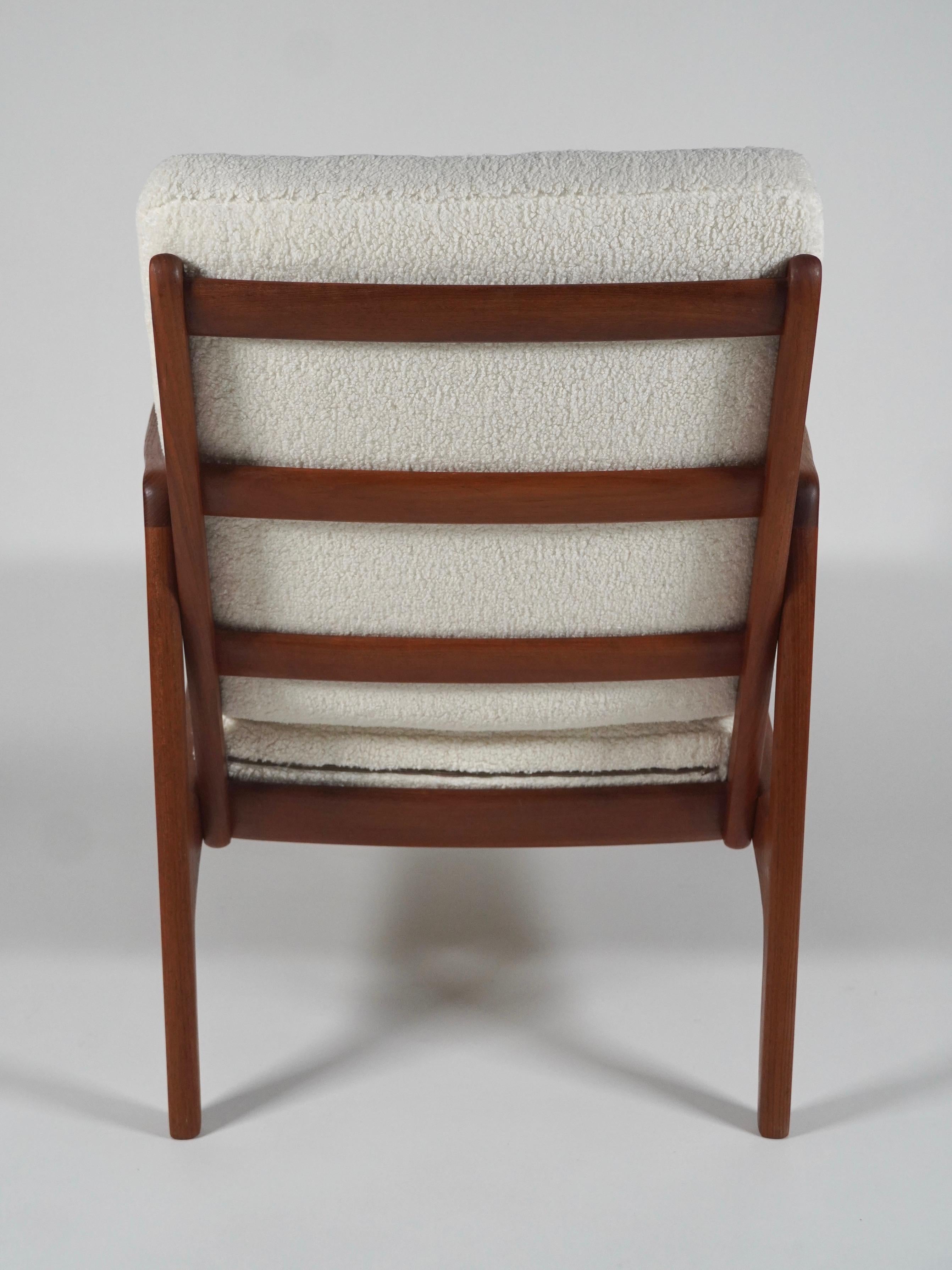 Ole Wanscher Armchair Imported by John Stuart Inc. W/ Knoll Fabric 1
