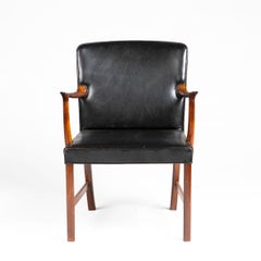 Ole Wanscher Armchair in Hardwood, A.J. Iversen, Denmark