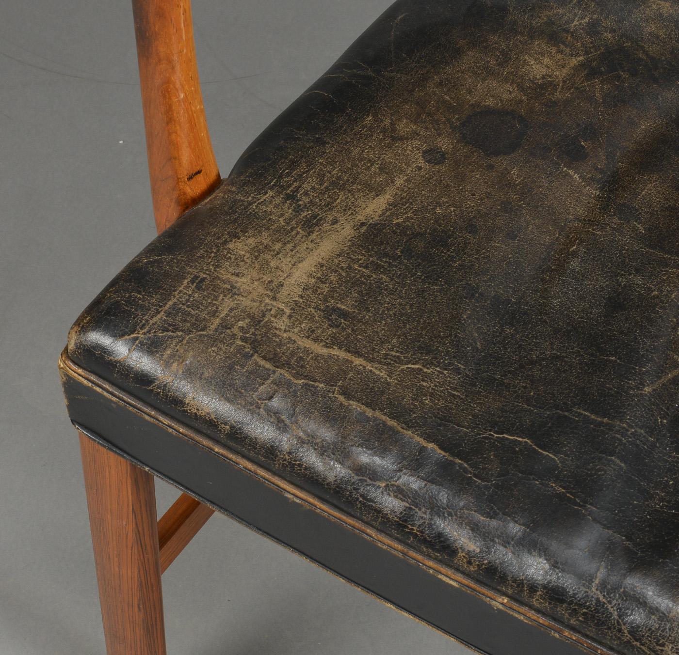 Mid-20th Century Ole Wanscher Armchair Model J 3063 by Cabinetmaker A. J. Iversen in Denmark