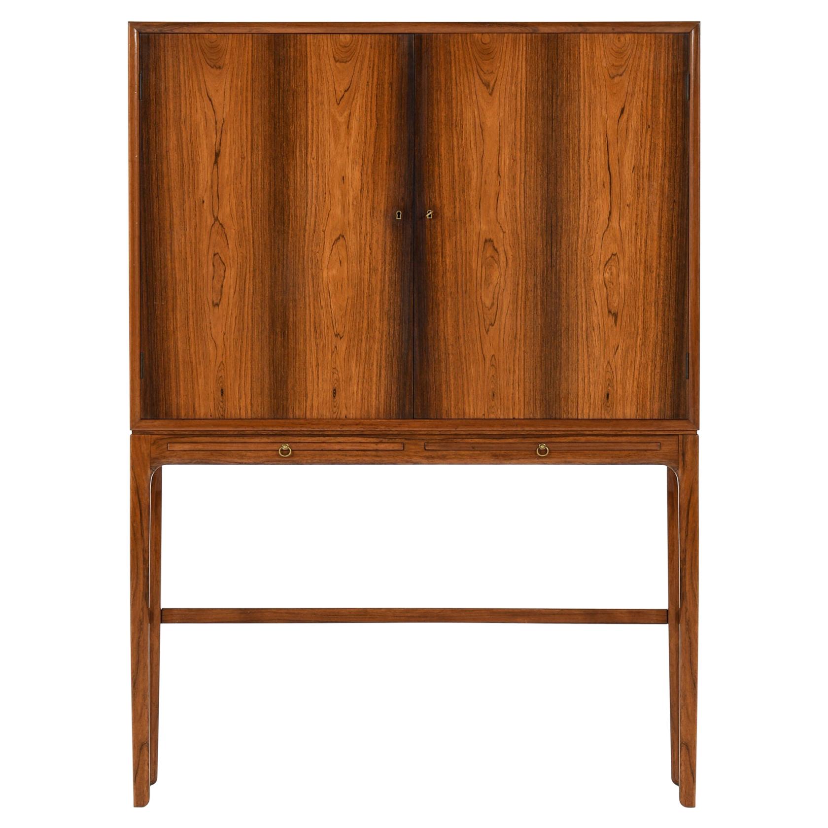 Ole Wanscher Cabinet Produced by Cabinetmaker a.J Iversen in Denmark For Sale