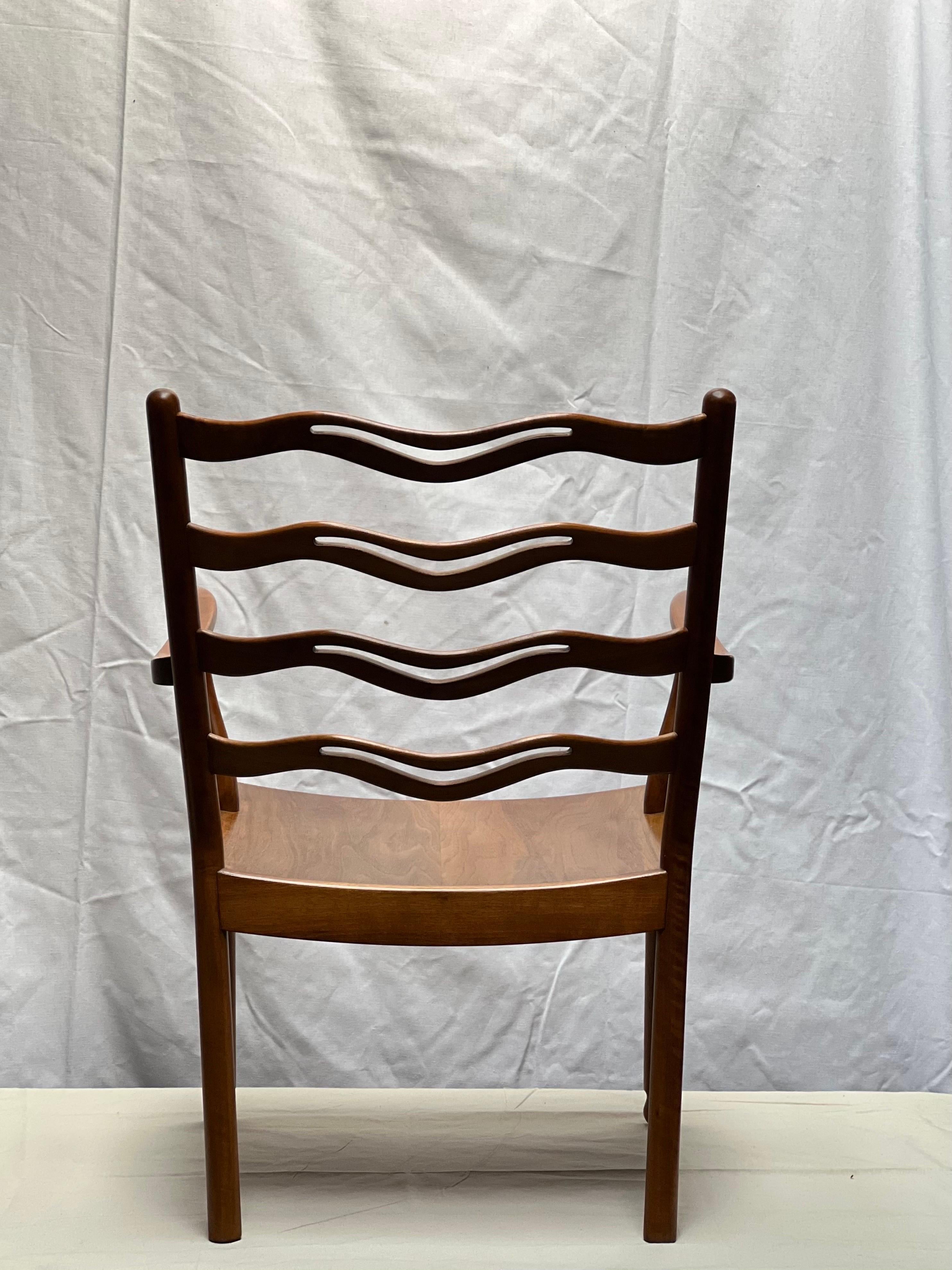 Ole Wanscher chair for Fritz Hansen 1940's Mahogany. Decorative and comfortable  For Sale 4