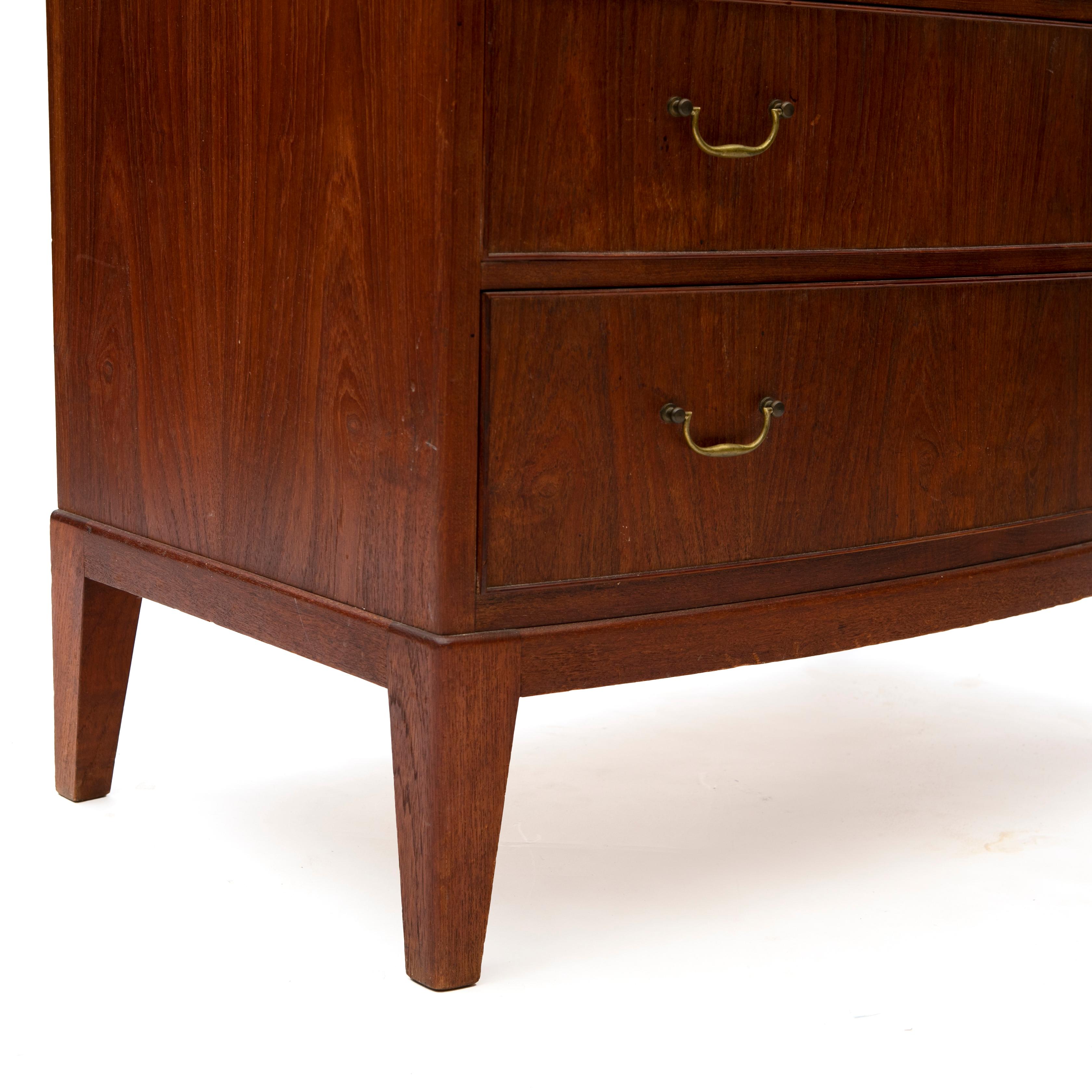 Brass Ole Wanscher Chest of Drawers  For Sale