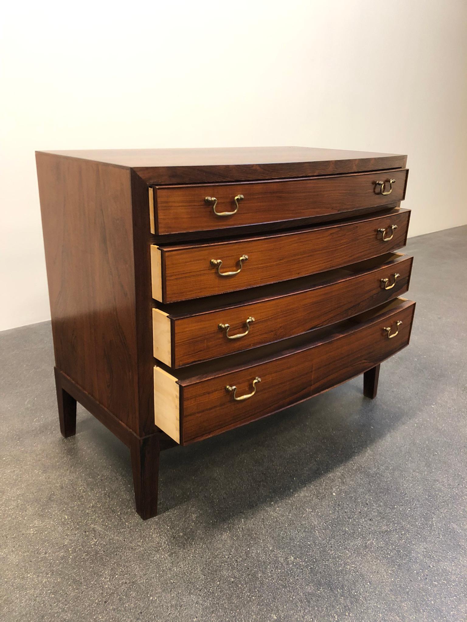 Ole Wanscher Chest of Drawers in Rosewood for Cabinetmaker A. J. Iversen For Sale 5