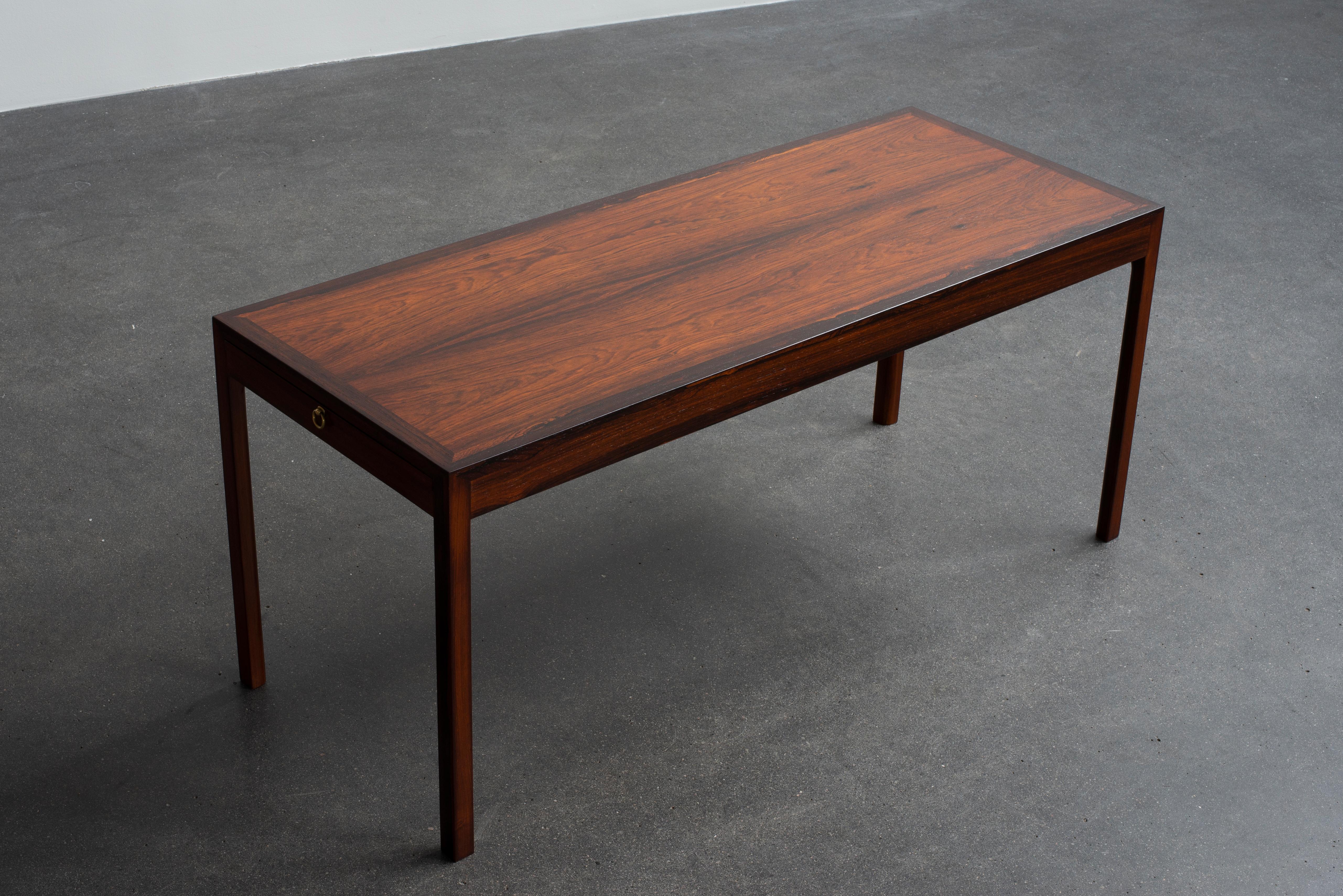 Danish Ole Wanscher Coffee Table in Rosewood for A. J. Iversen For Sale