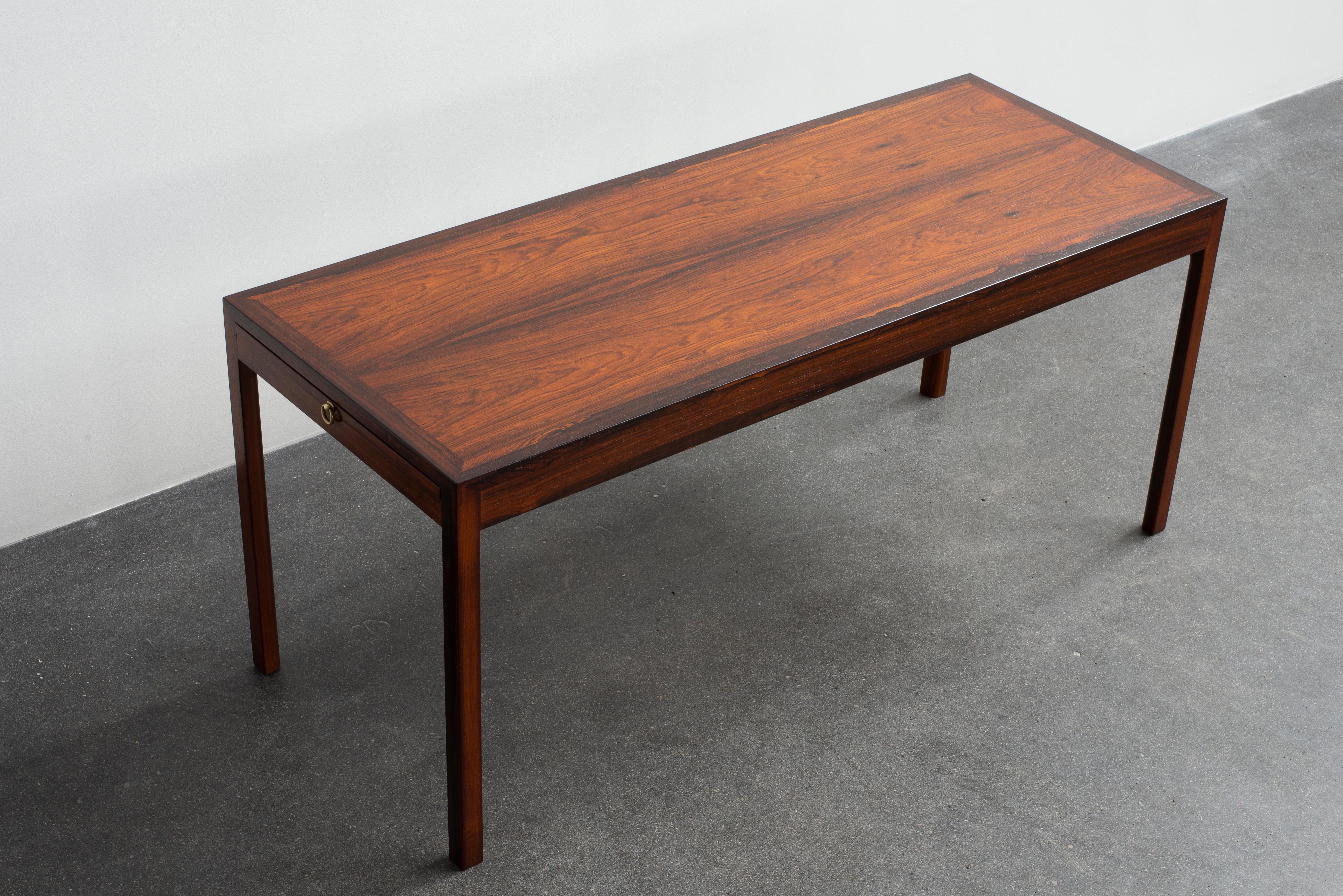 20th Century Ole Wanscher Coffee Table in Rosewood for A. J. Iversen For Sale