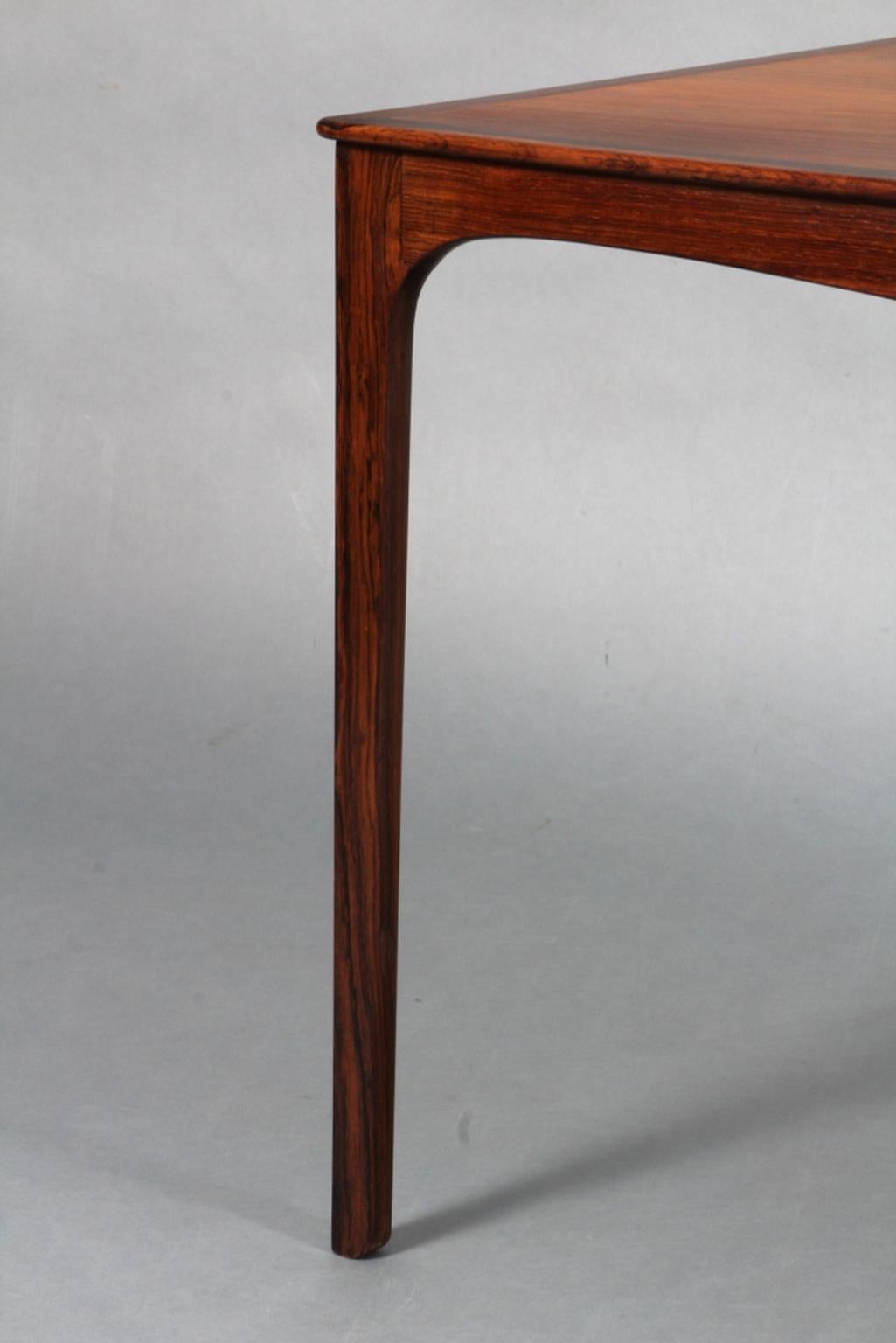 Mid-Century Modern Ole Wanscher Coffee Table in Rosewood, Made by A. J. Iversen