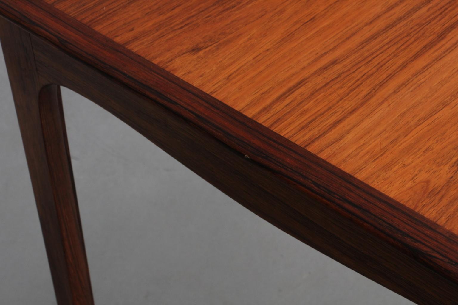 Veneer Ole Wanscher Coffee Table in Rosewood, Made by A. J. Iversen