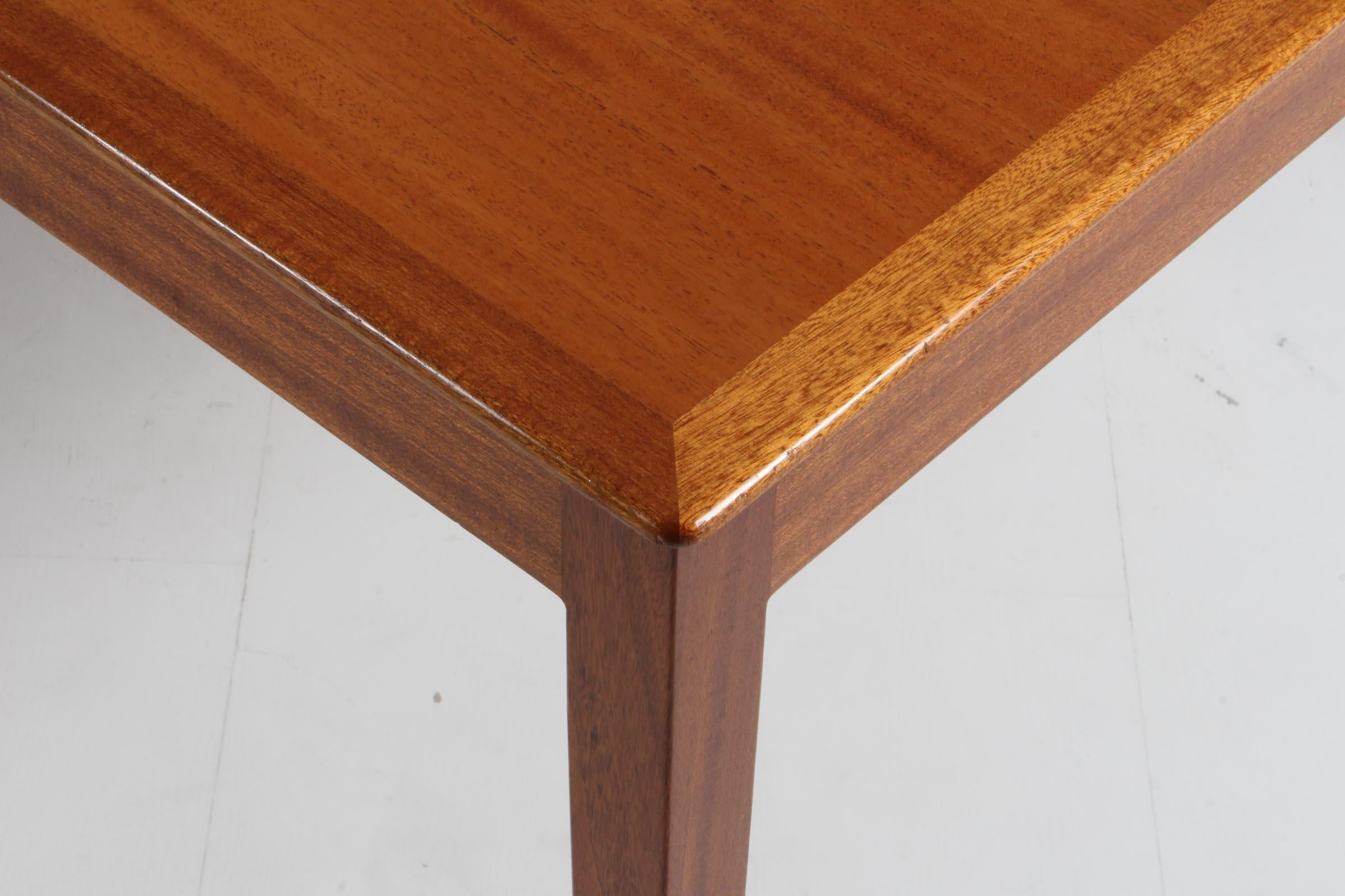 Danish Ole Wanscher Coffee Table, Mahogany, A. J. Iversen
