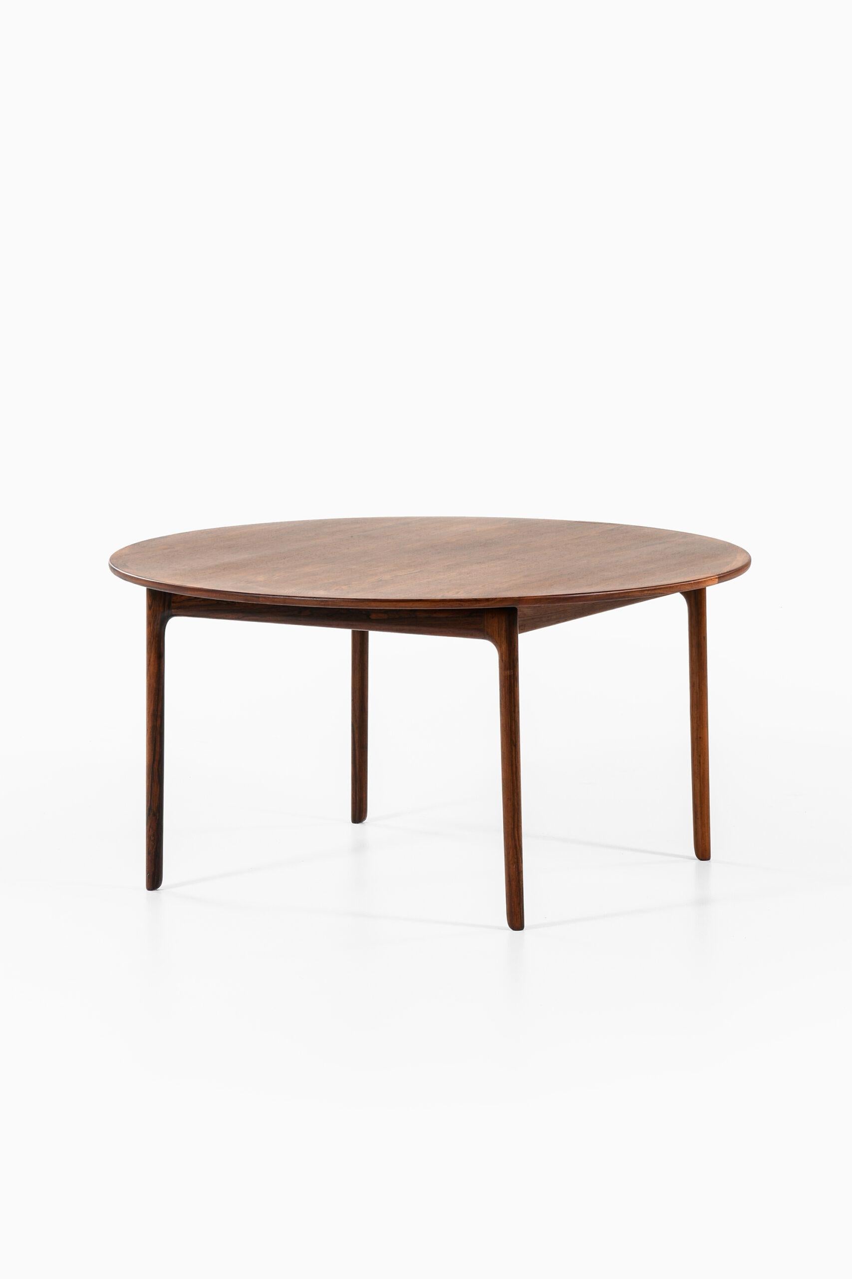 Rosewood Ole Wanscher Coffee Table Produced by P. Jeppesens Møbelfabrik in Denmark For Sale