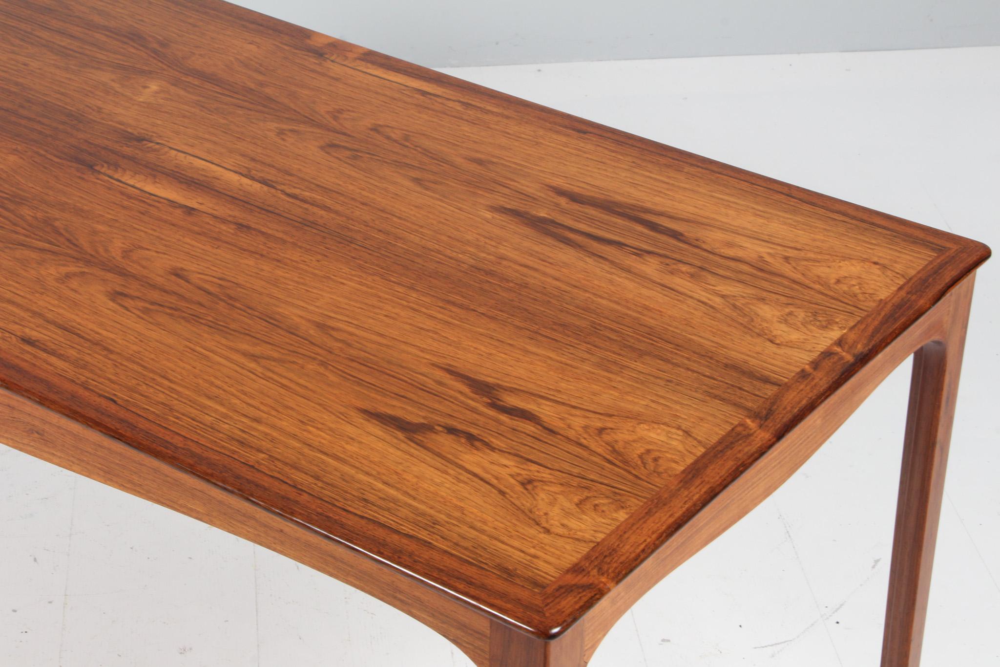 Scandinavian Modern Ole Wanscher Coffee Table, rosewood, A. J. Iversen For Sale