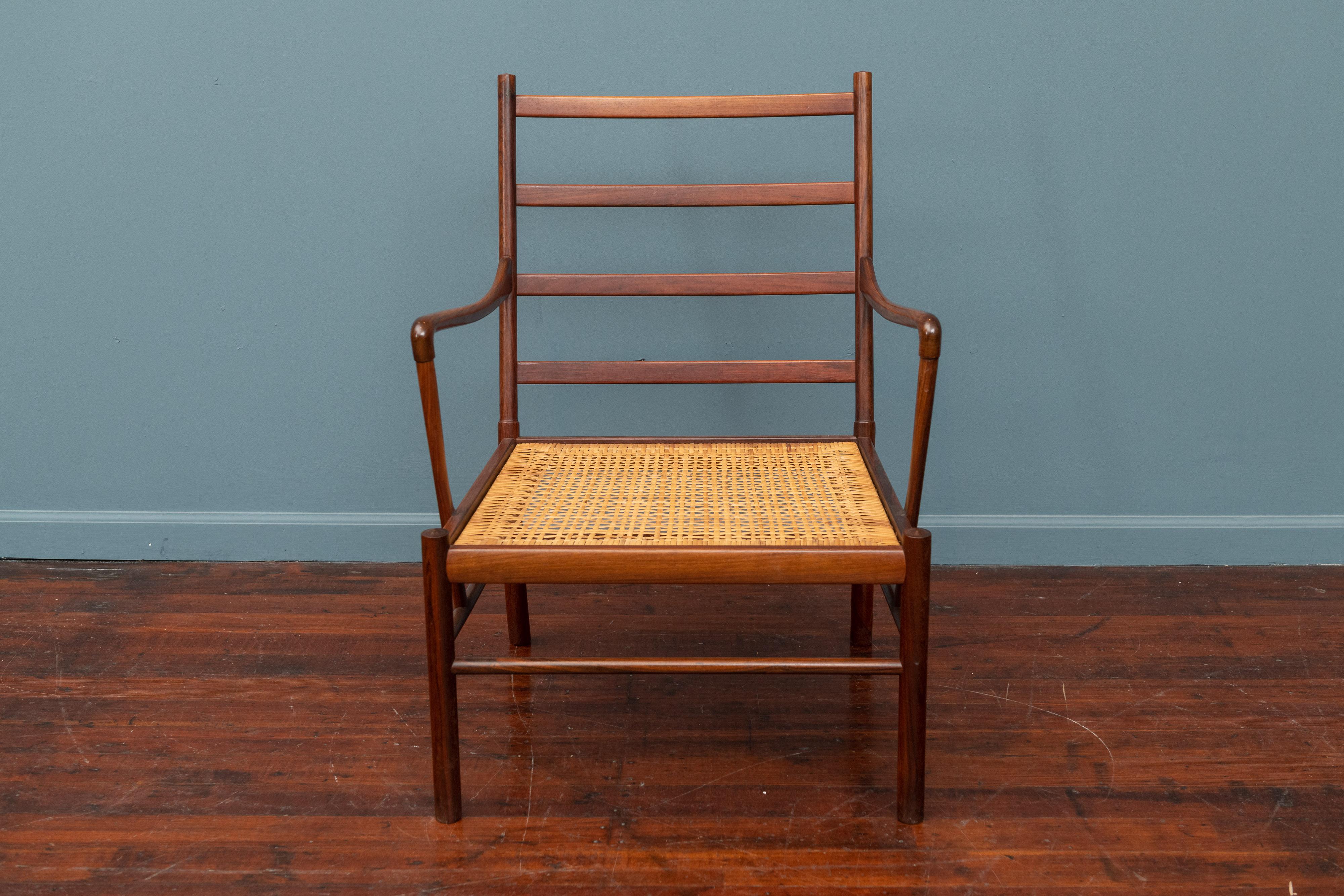Ole Wanscher Colonial Chair in Rosewood For Sale 4