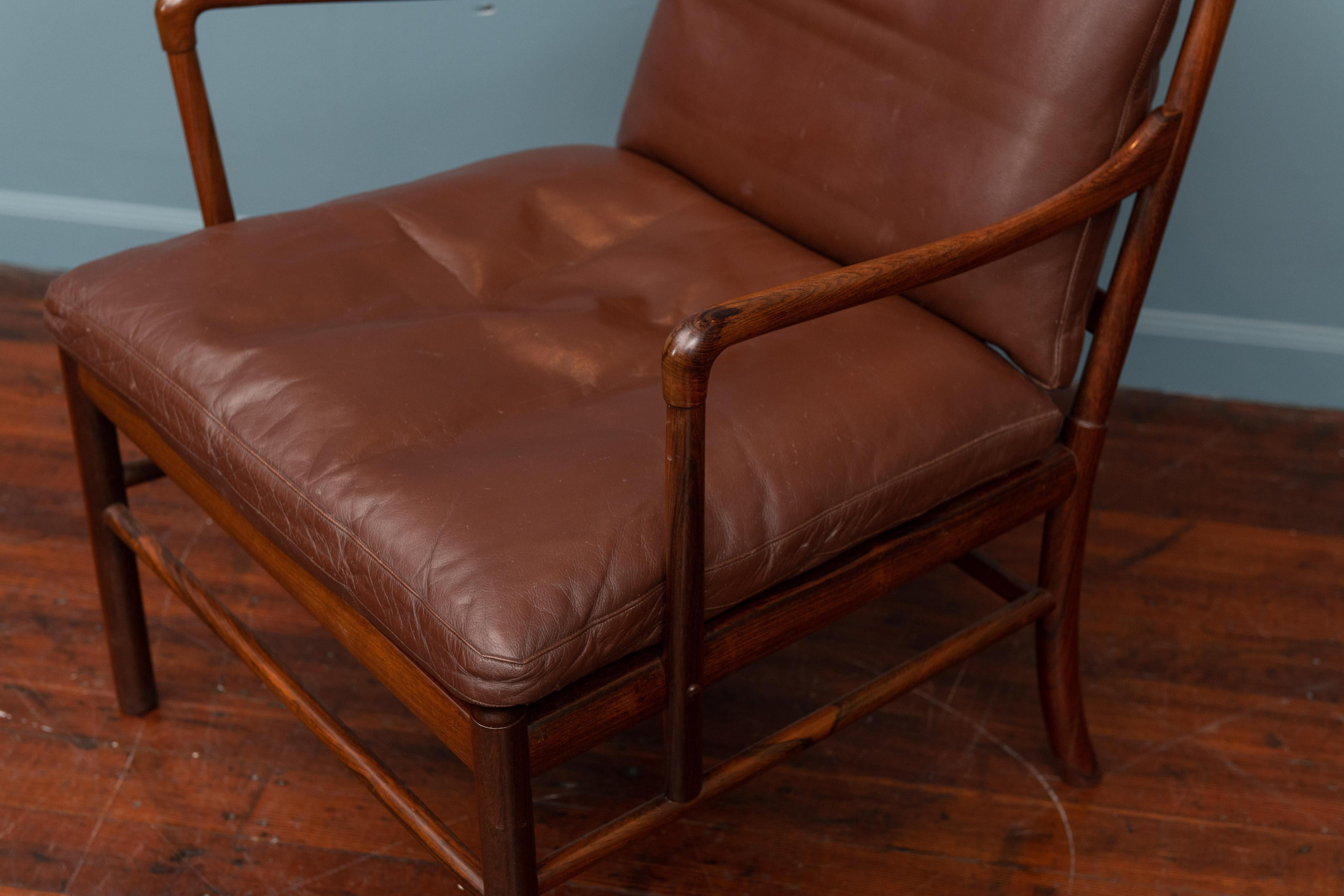 Ole Wanscher Colonial Chair in Rosewood In Good Condition For Sale In San Francisco, CA