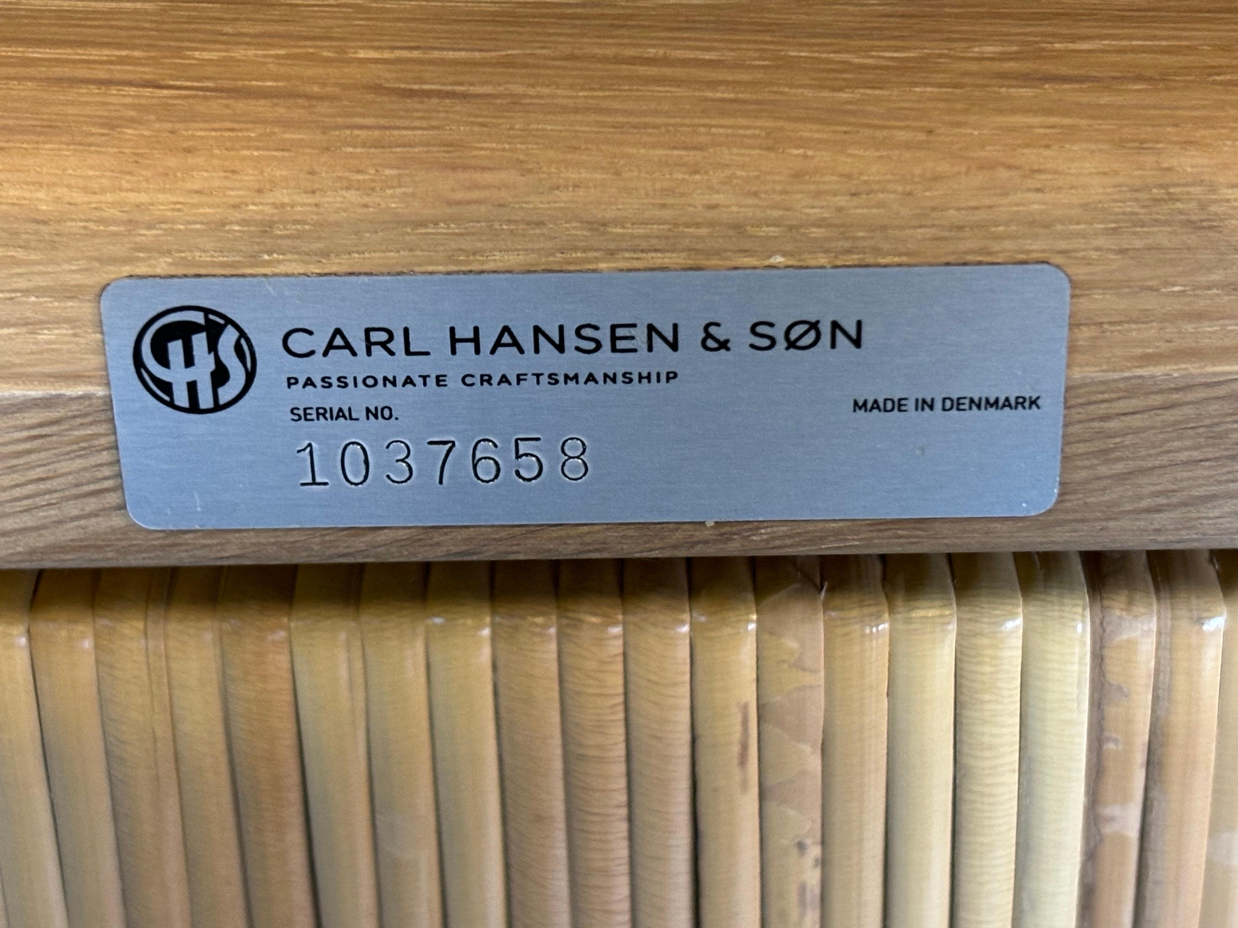 Ole Wanscher Kolonialstuhl für Carl Hansen (Leder) im Angebot