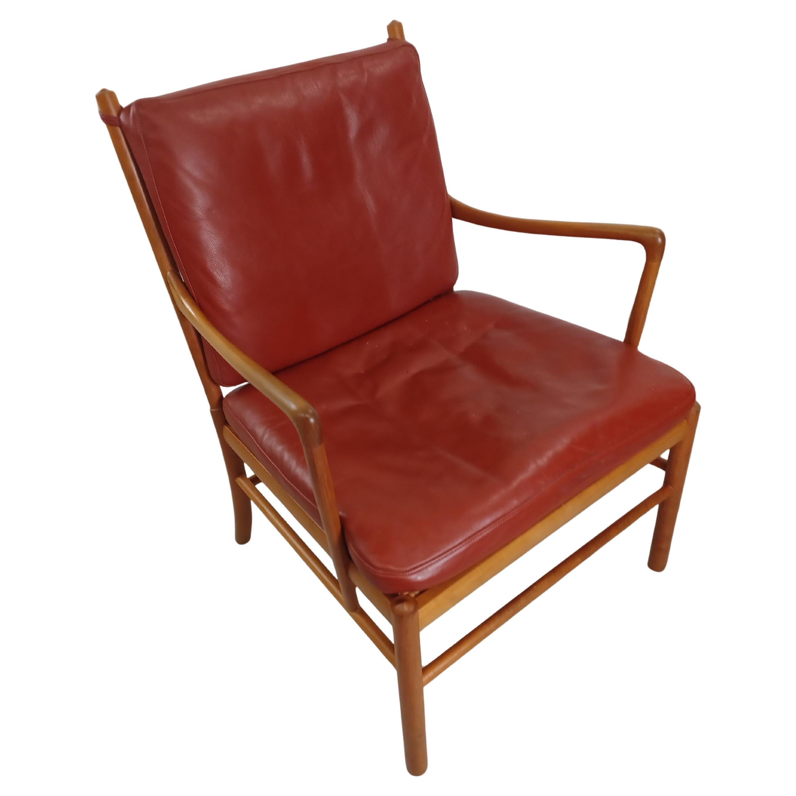 Ole Wanscher Colonial Chair in Cherry by P. Jeppesen Execellent Condition en vente