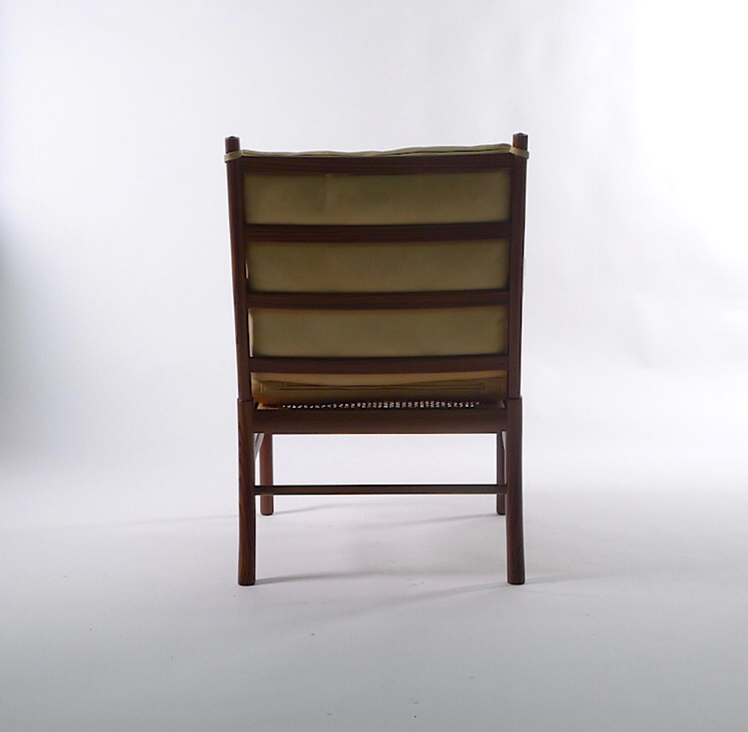 Leather Ole Wanscher, Colonial Chair, Model Pj149, 1949, Poul Jeppesen Mobelfabrik