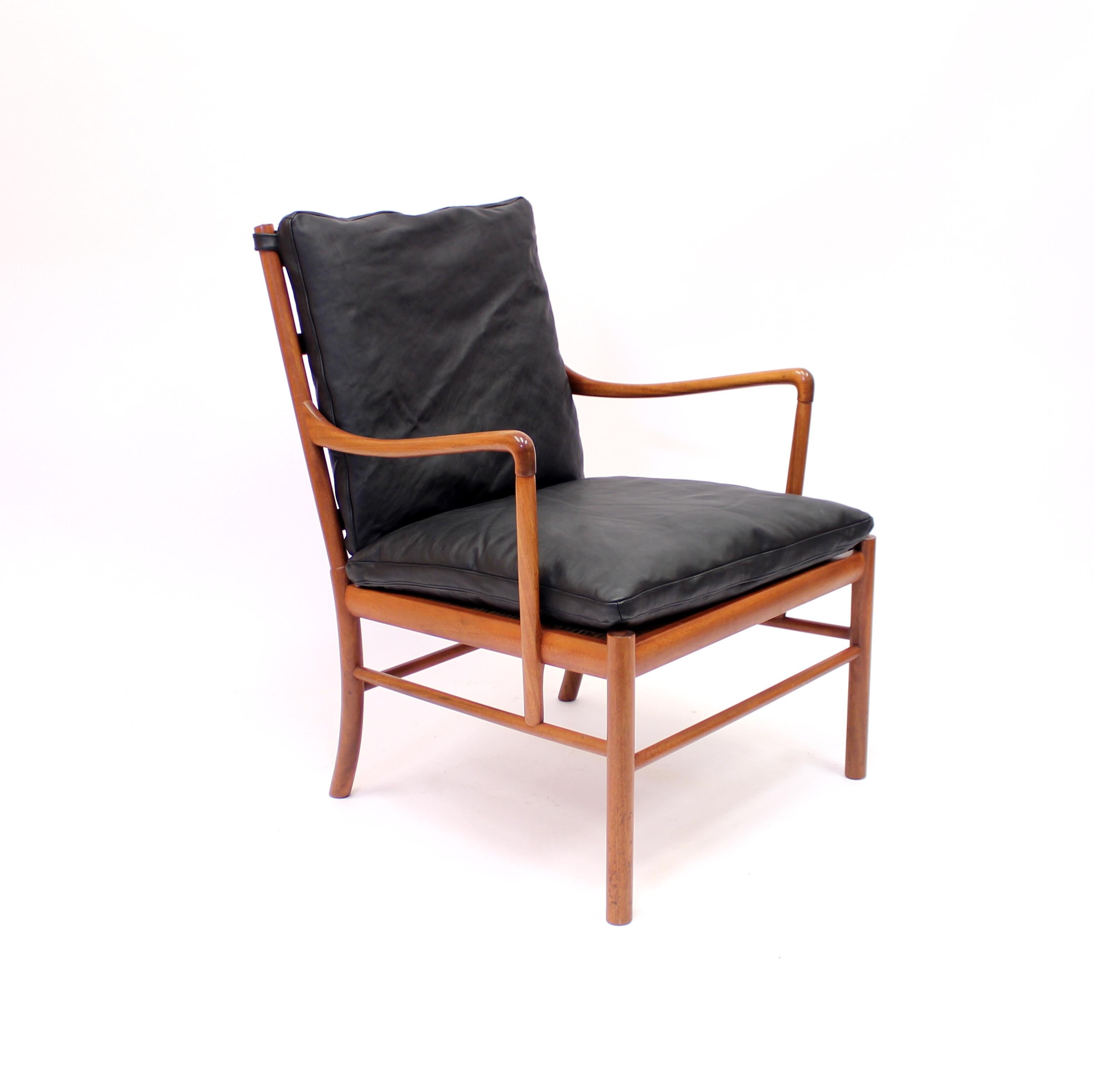 Scandinavian Modern Ole Wanscher, Colonial Chair, P. Jeppesen, Late 20th Century