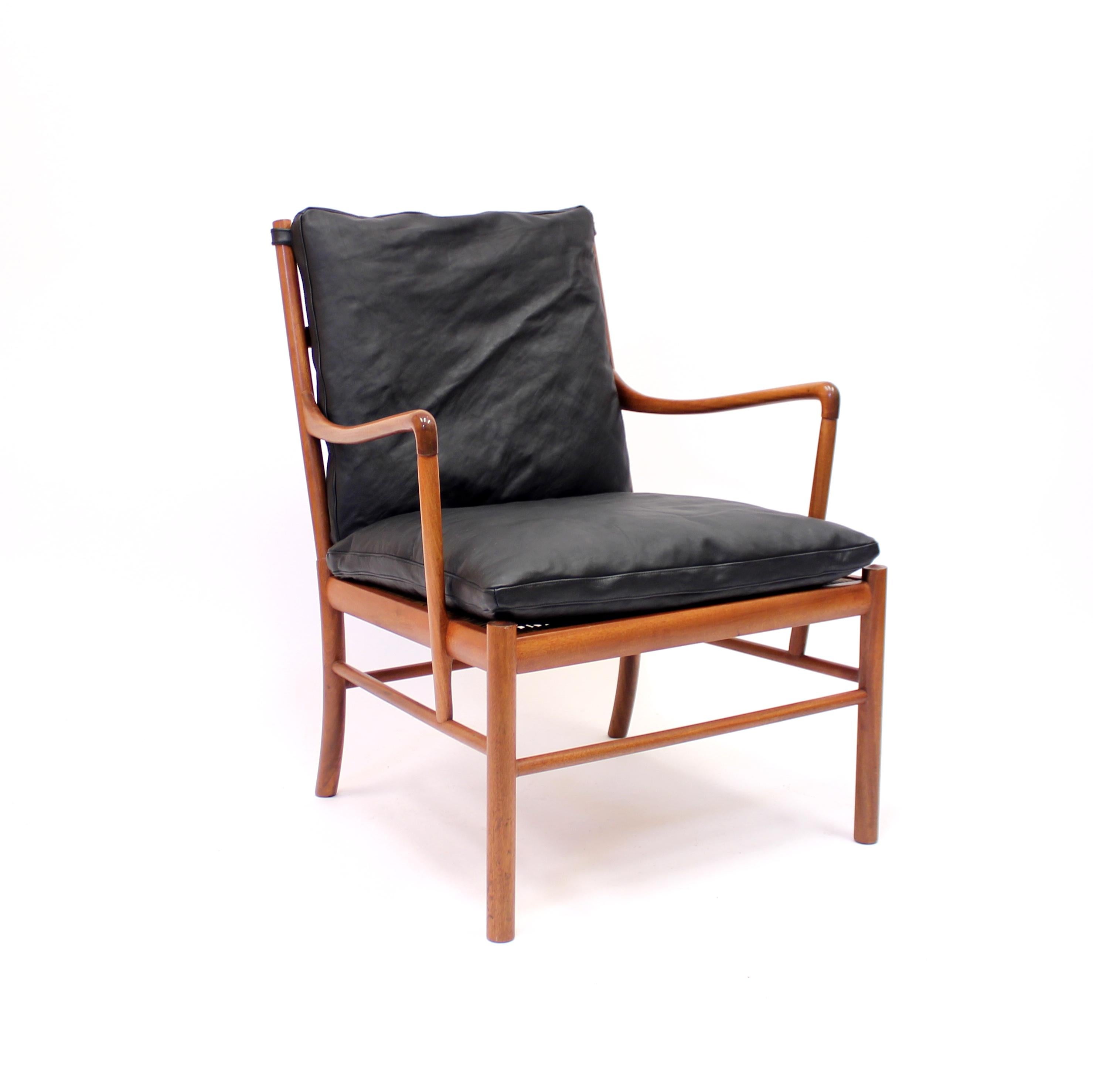 Danish Ole Wanscher, Colonial Chair, P. Jeppesen, Late 20th Century