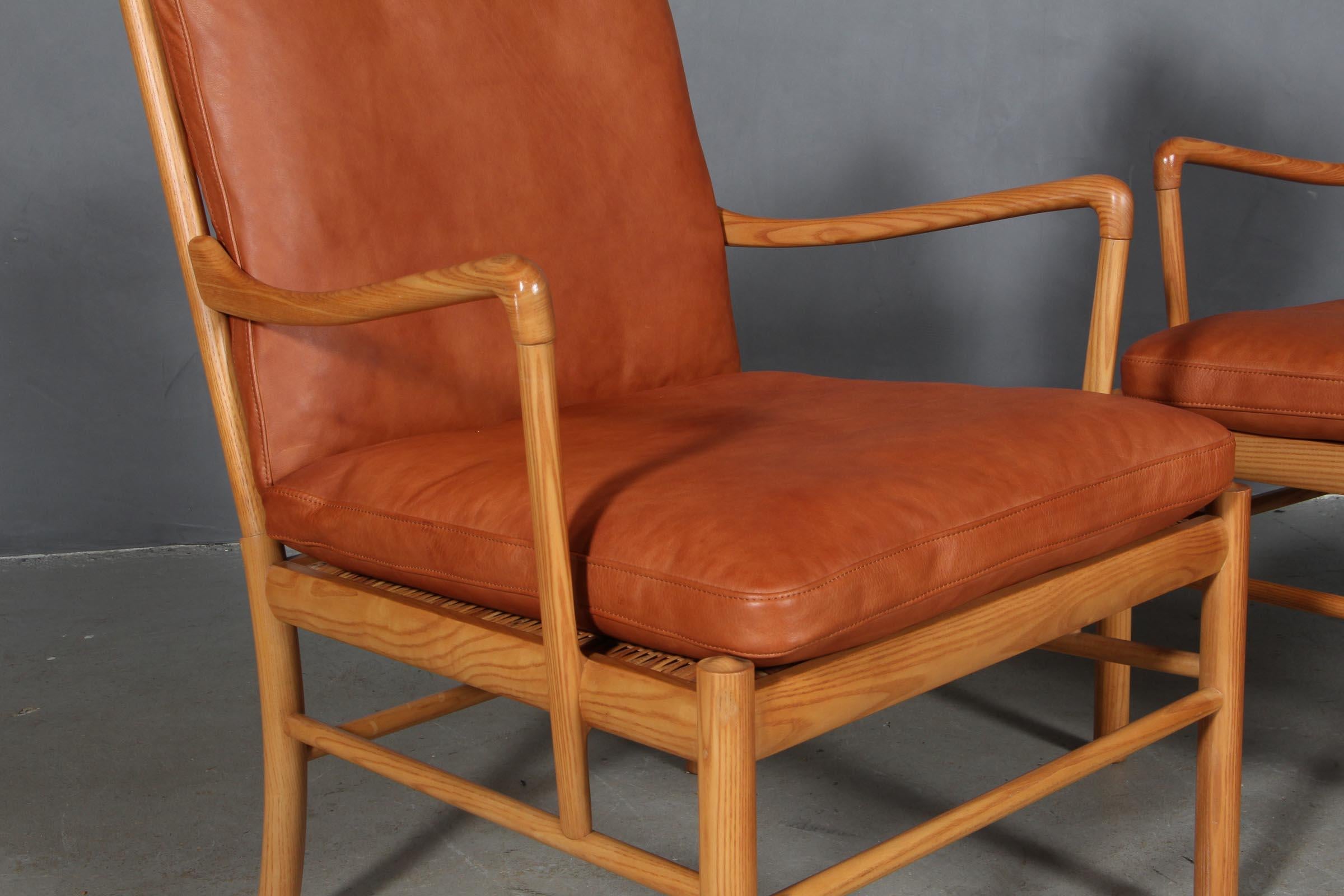 Scandinavian Modern Ole Wanscher Colonial Chairs