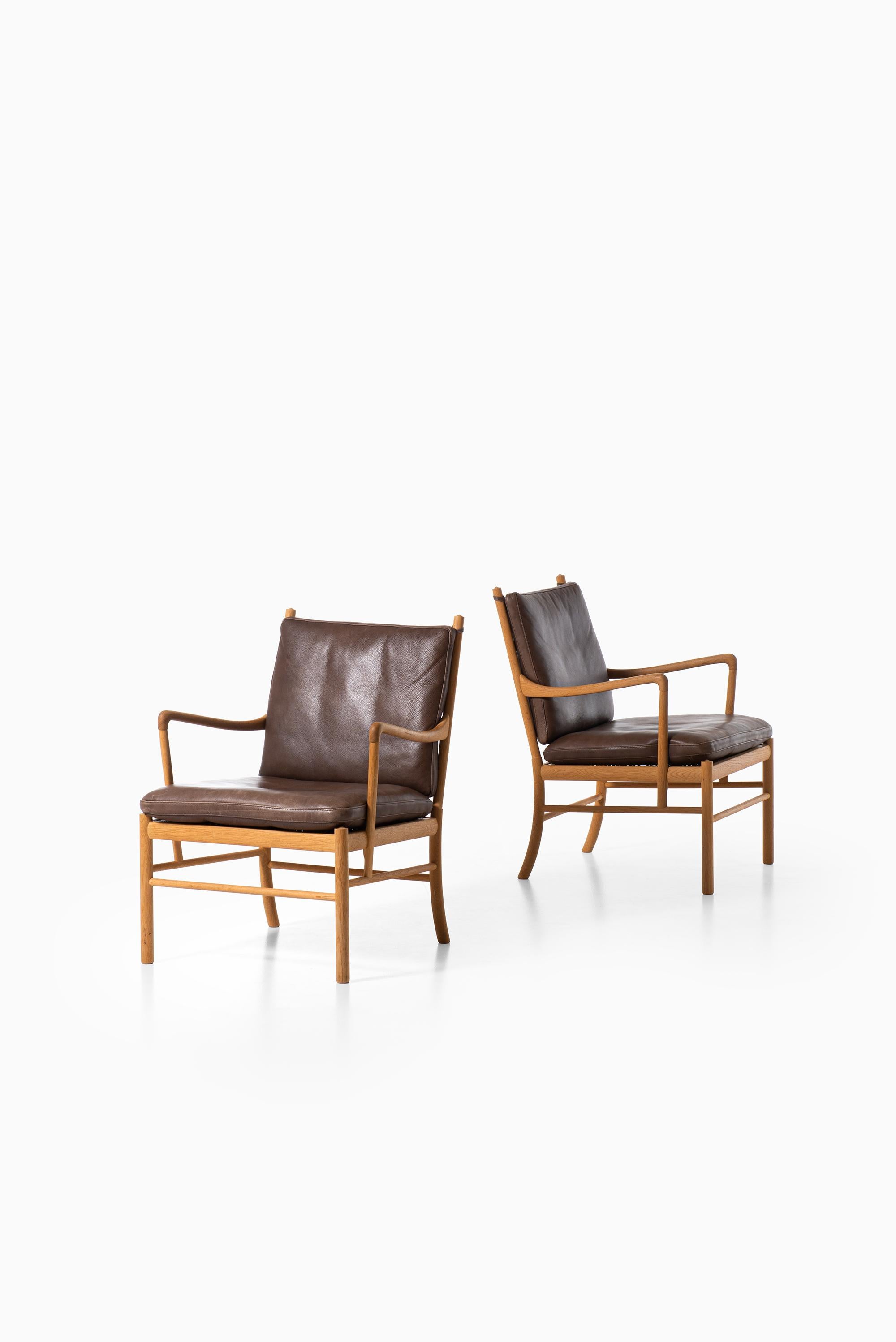 A pair of easy chairs model PJ-149 / colonial designed by Ole Wanscher. Produced by P. Jeppesen møbelfabrik in Denmark.