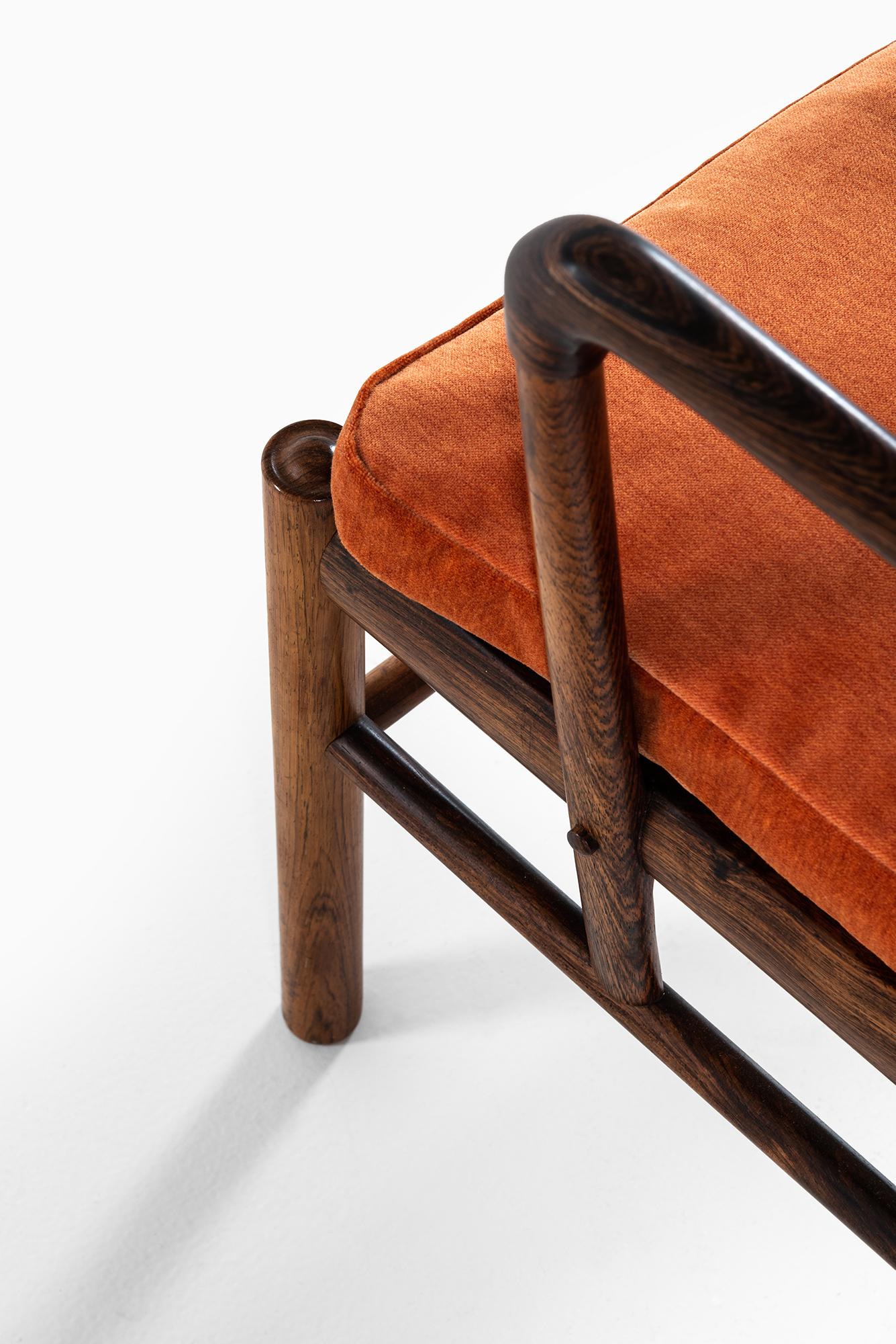 Ole Wanscher Colonial Easy Chairs in Rosewood by P. Jeppesens Møbelfabrik 3
