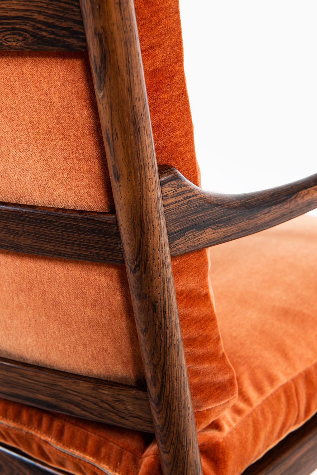 Ole Wanscher Colonial Easy Chairs in Rosewood by P. Jeppesens Møbelfabrik 2