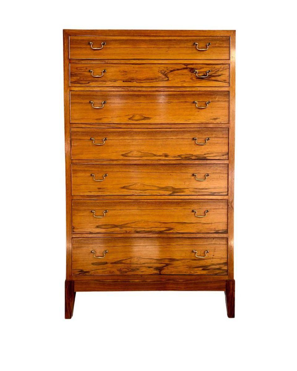 Ole Wanscher Colonial Rosewood Dresser, Denmark 1950 For Sale 2