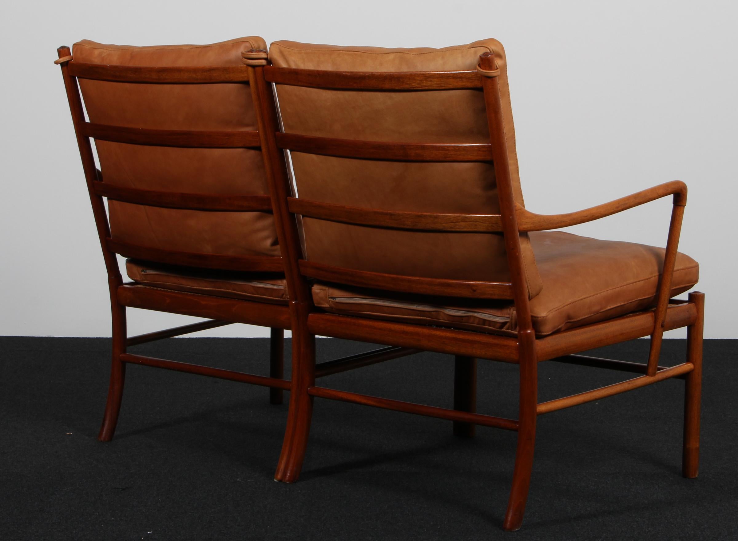 Leather Ole Wanscher Colonial sofa For Sale
