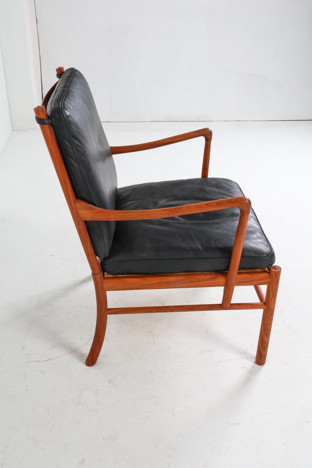 Ole Wanscher Colonial Rosewood & Leather Lounge Chair C.1960's For Sale 5