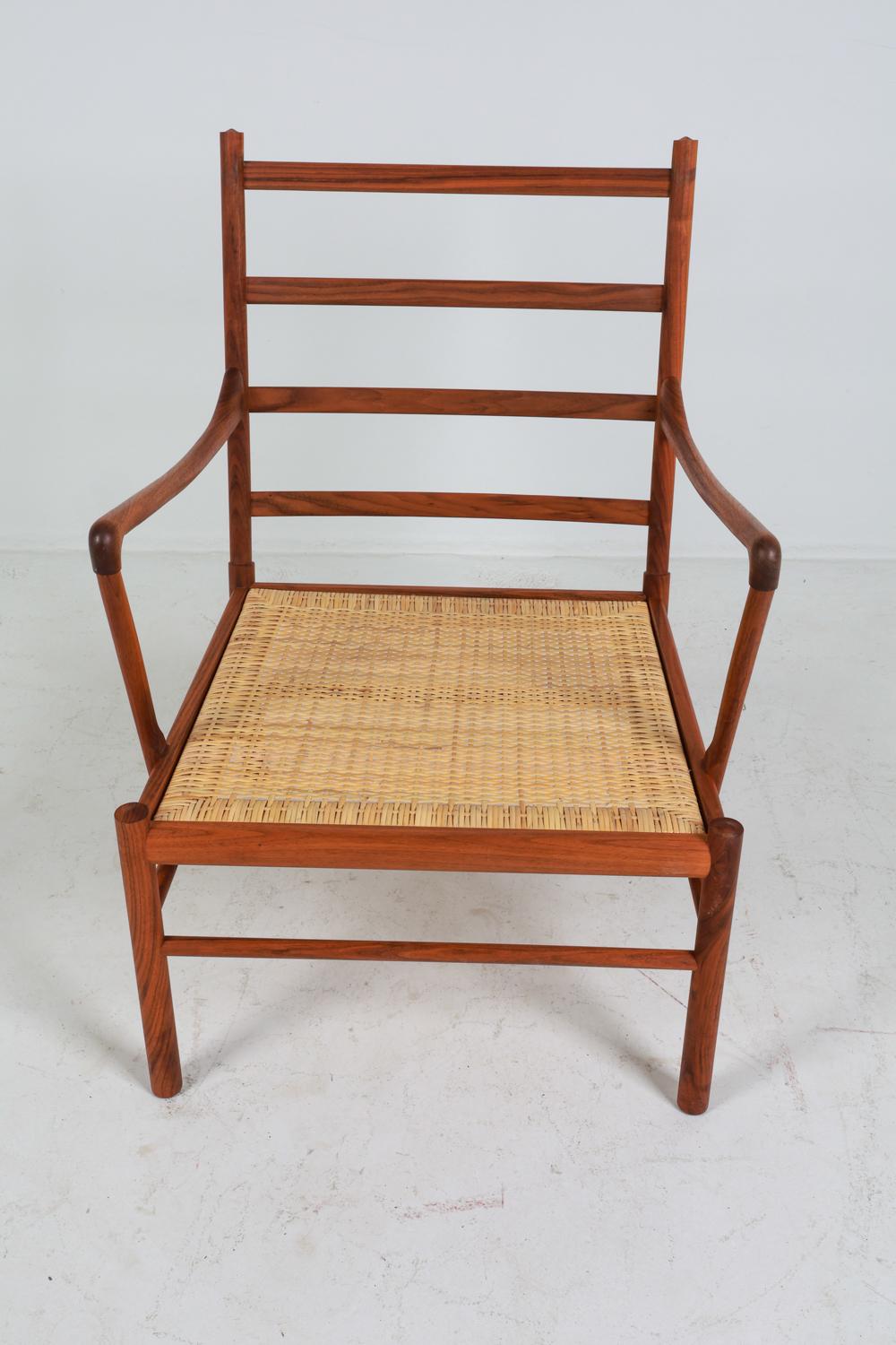 Ole Wanscher Colonial Rosewood & Leather Lounge Chair C.1960's For Sale 8
