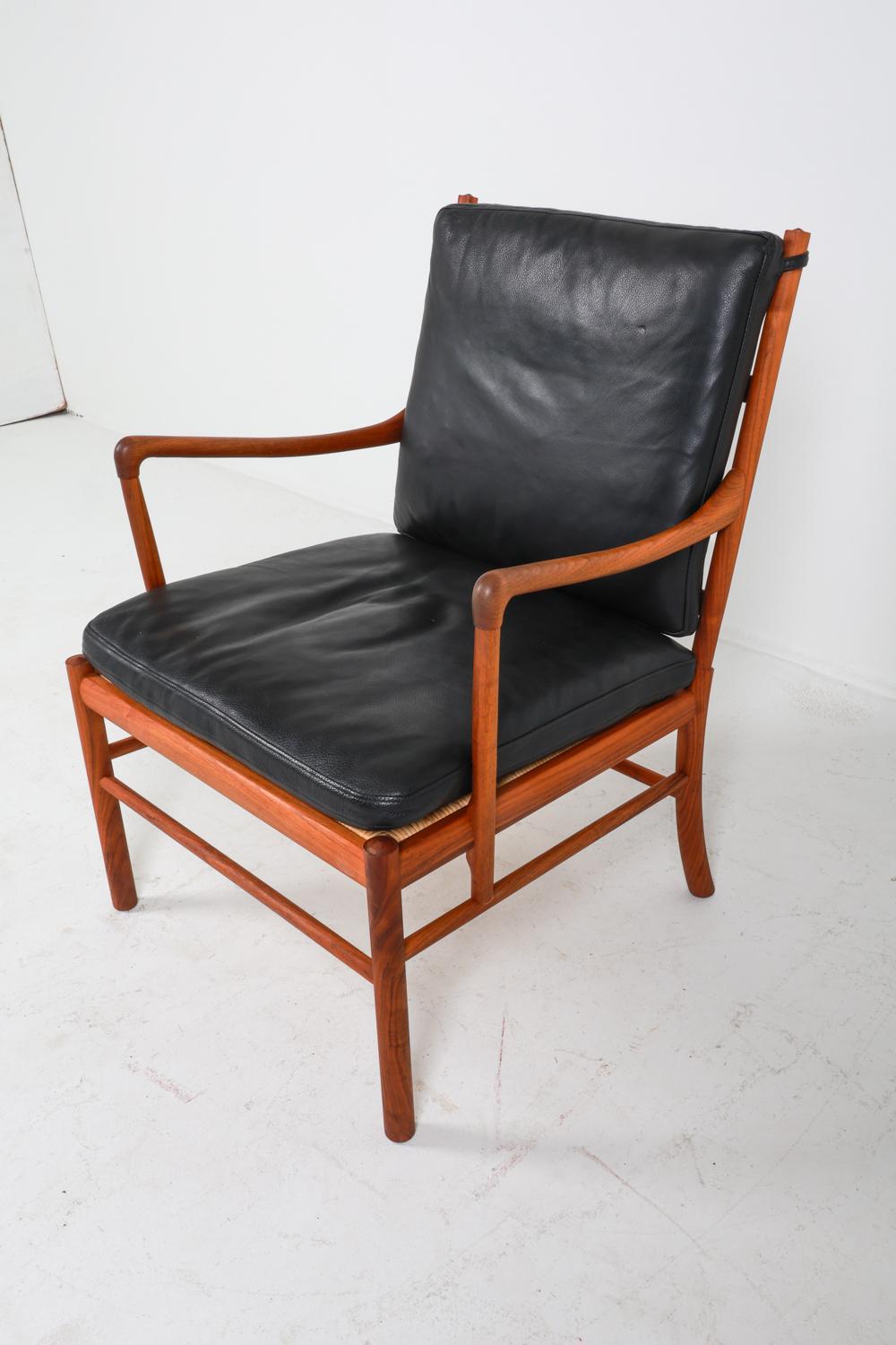Ole Wanscher Colonial Rosewood & Leather Lounge Chair C.1960's For Sale 2