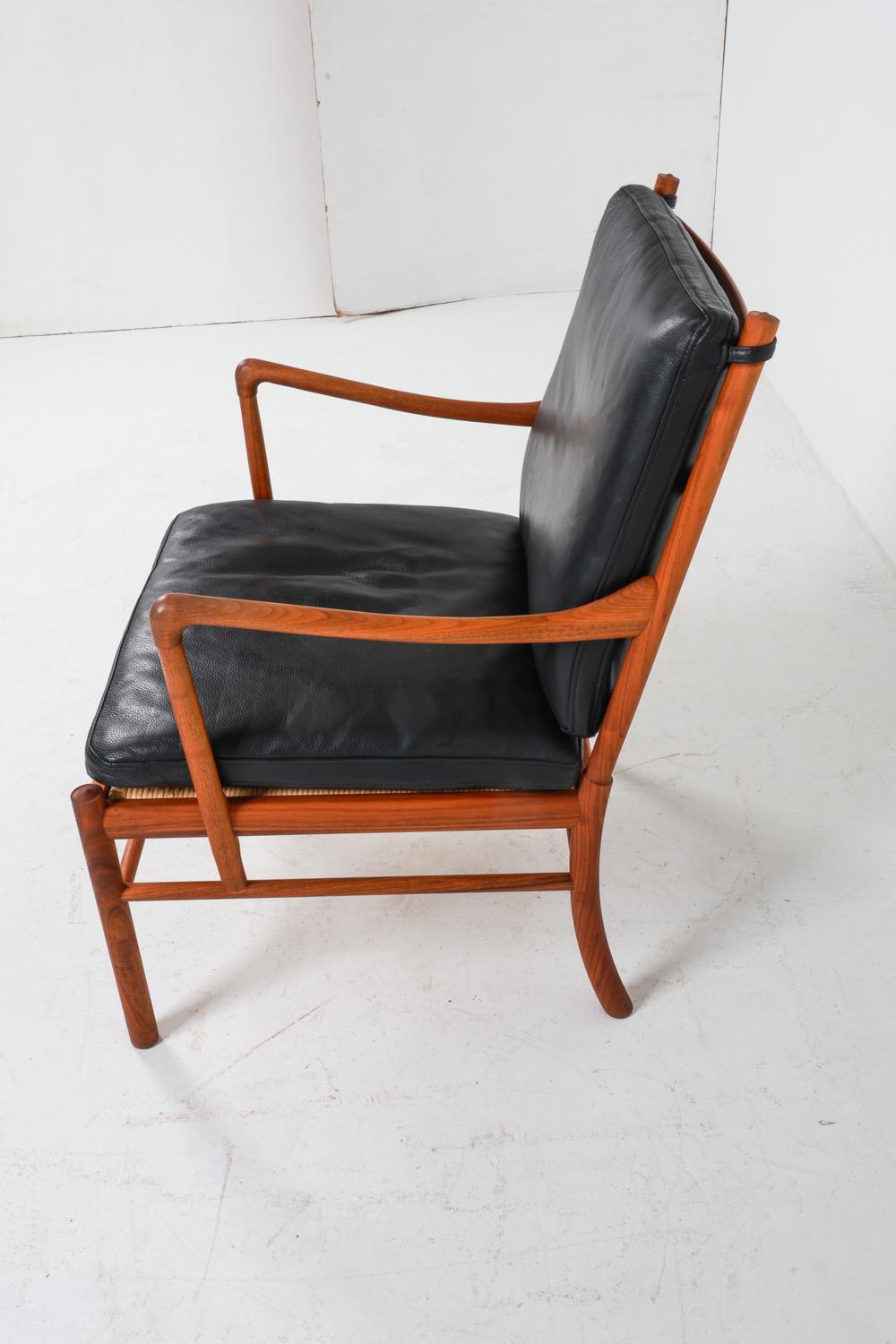 Ole Wanscher Colonial Rosewood & Leather Lounge Chair C.1960's For Sale 3