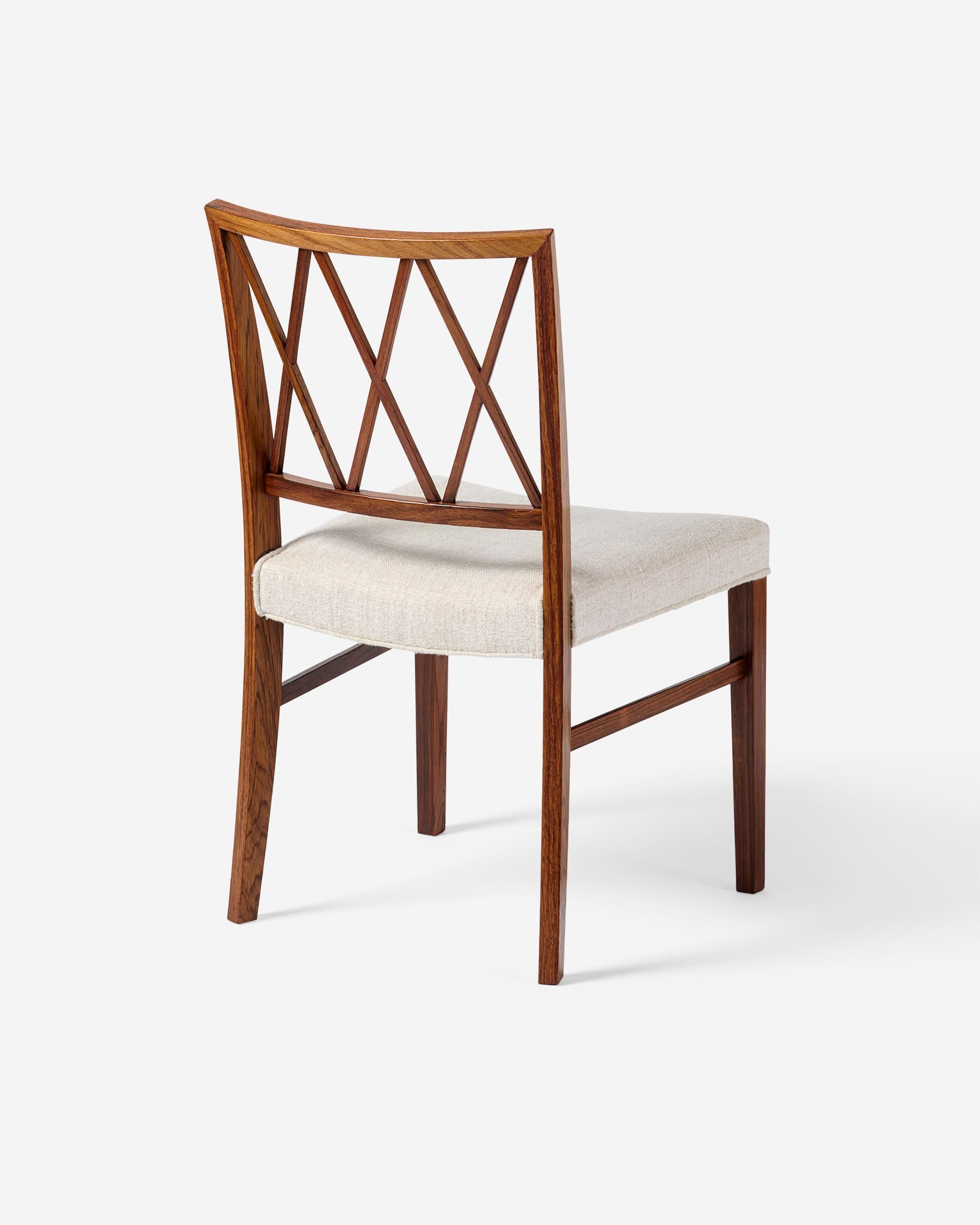 Scandinavian Modern Ole Wanscher Danish 1950s Rosewood Occasional Chair For Sale