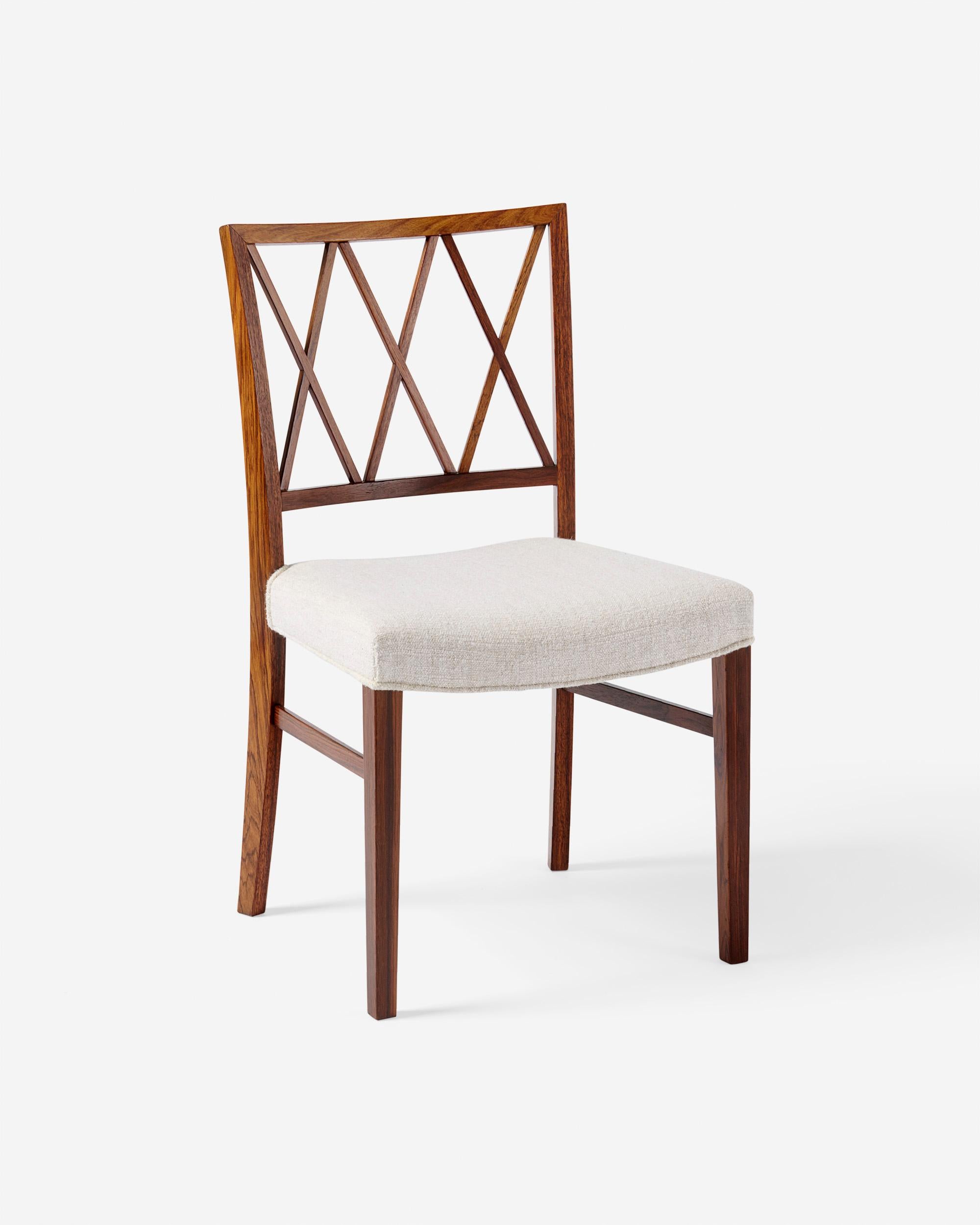 Mid-20th Century Ole Wanscher Danish 1950s Rosewood Occasional Chair For Sale