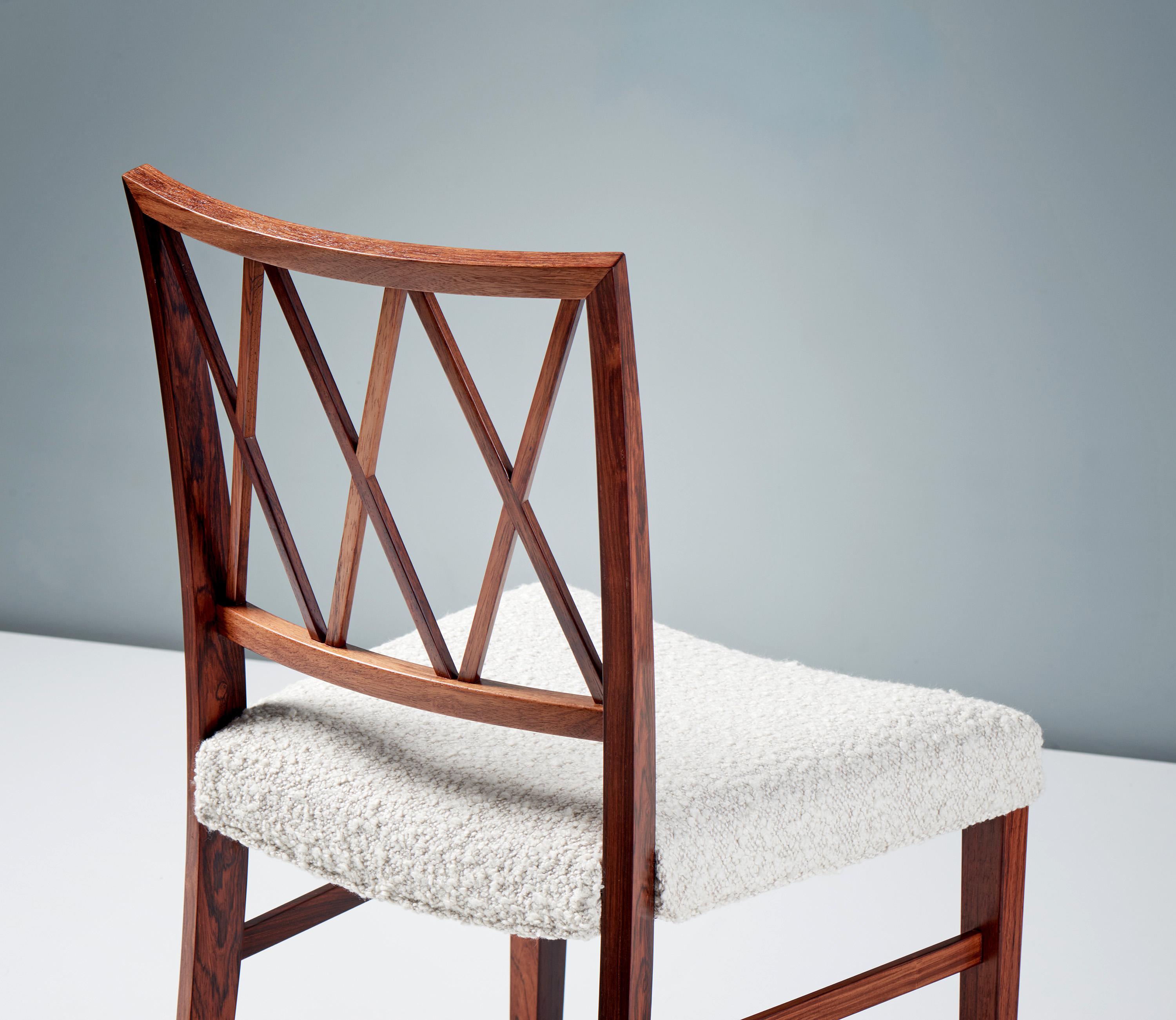 Ole Wanscher Chaise d'appoint danoise en palissandre des années 1950 en vente 1