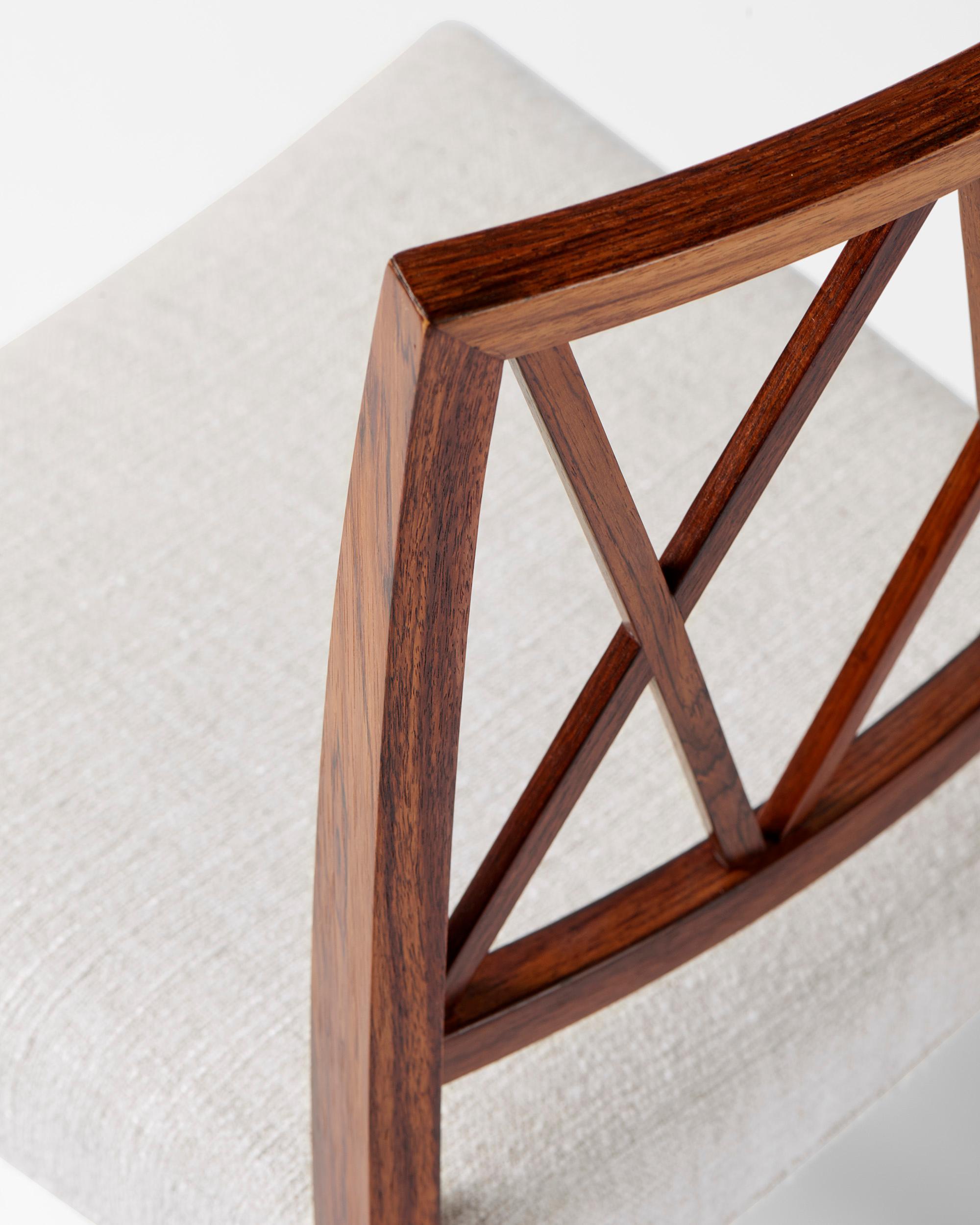 Ole Wanscher Danish 1950s Rosewood Occasional Chair For Sale 2
