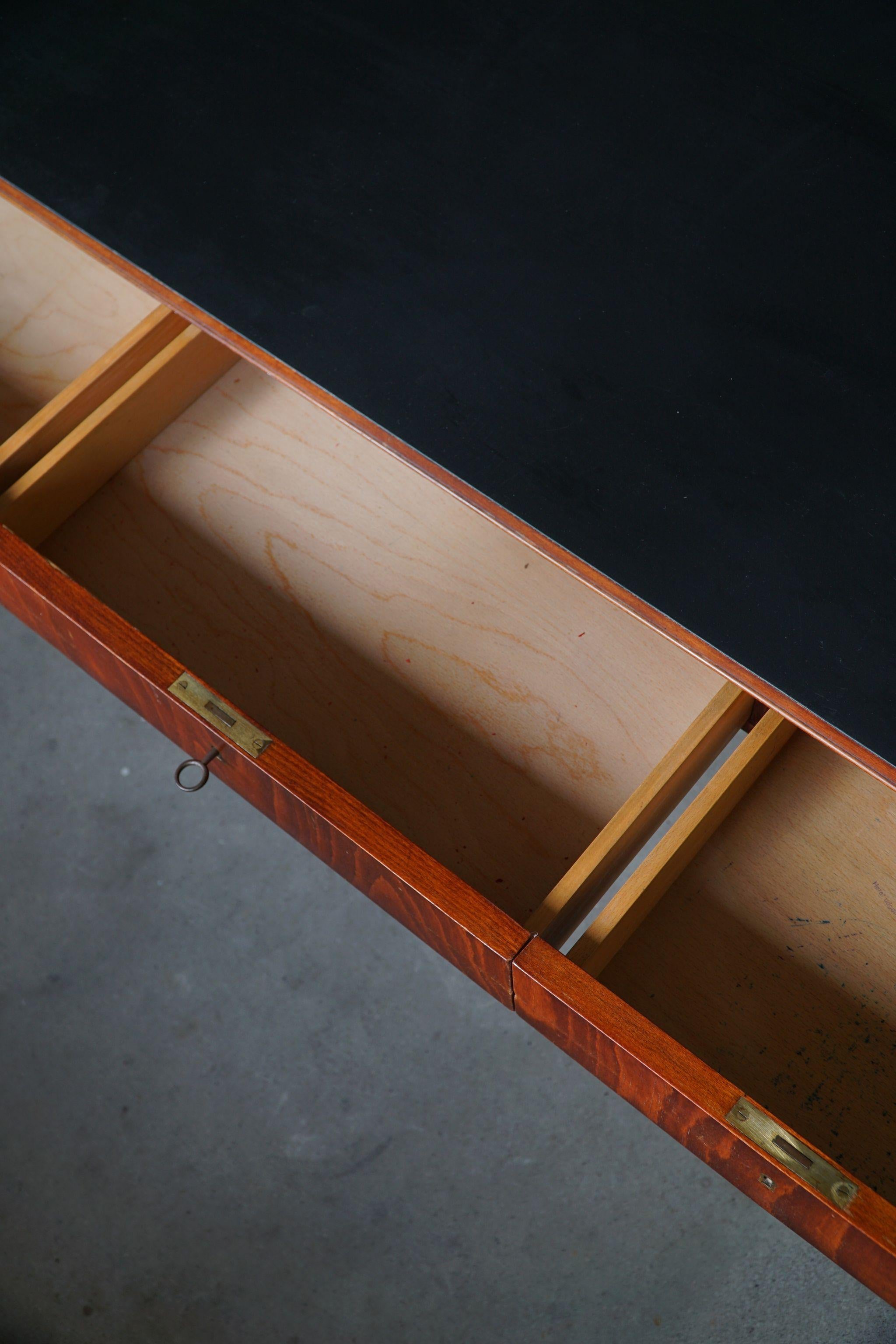 Ole Wanscher, Danish Freestanding Desk Made by Fritz Hansen, 