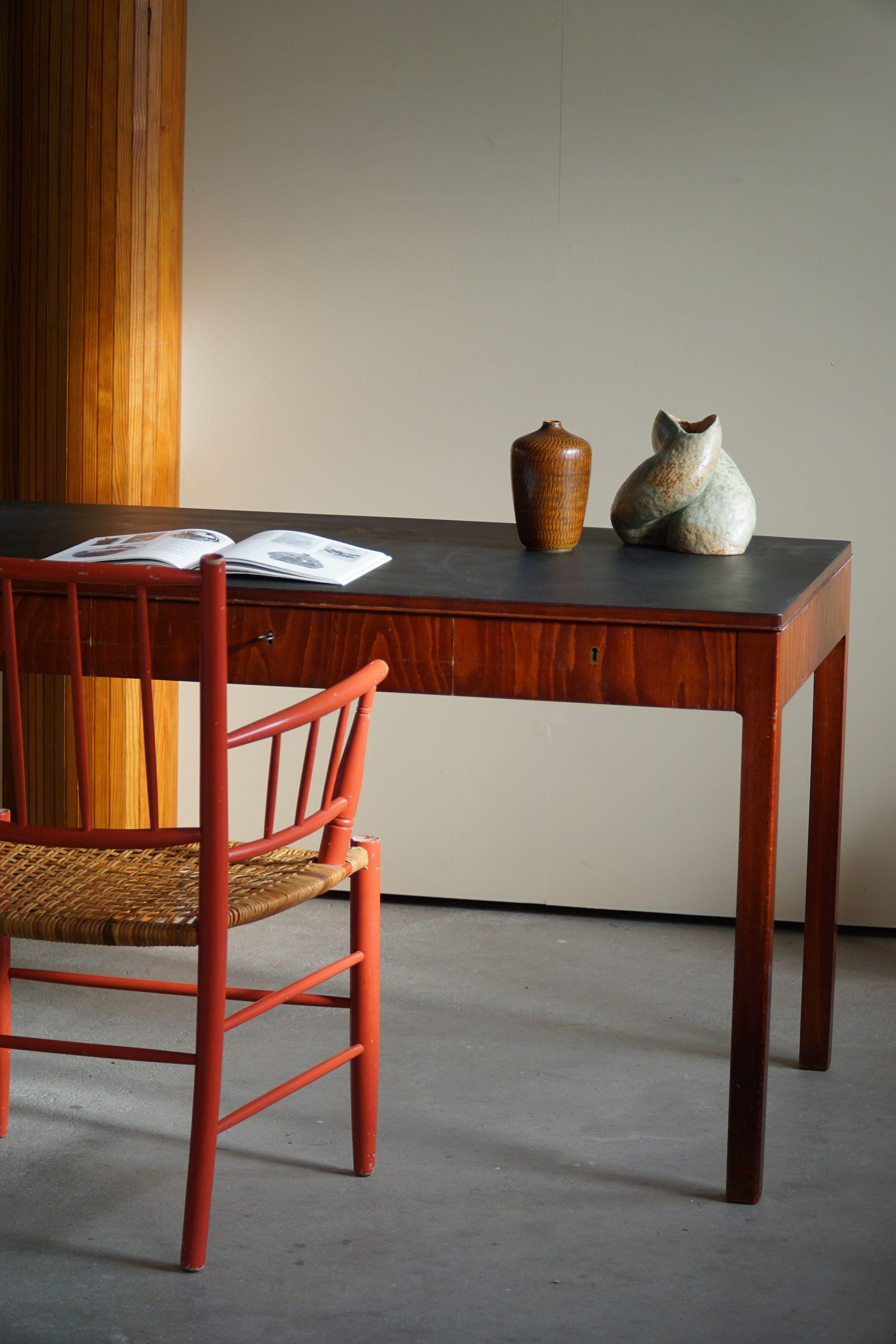 Ole Wanscher, Danish Freestanding Desk Made by Fritz Hansen, 
