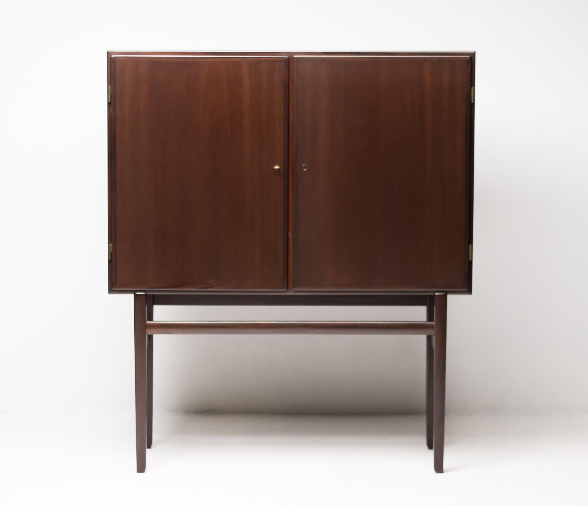 Ole Wanscher Danish Mahogany Bar Cabinet 8