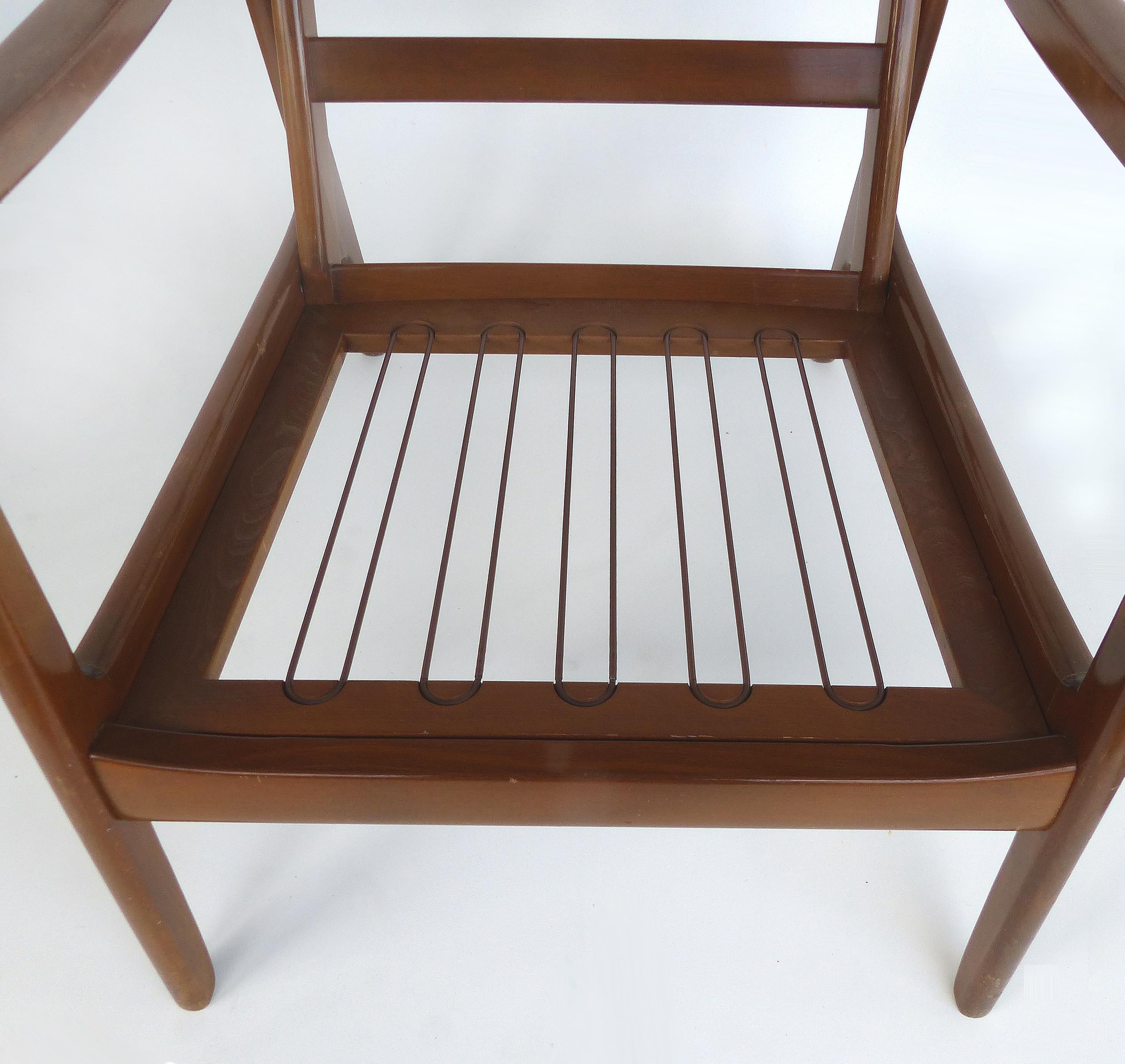 Rubber Ole Wanscher Danish Modern Armchair for John Stuart