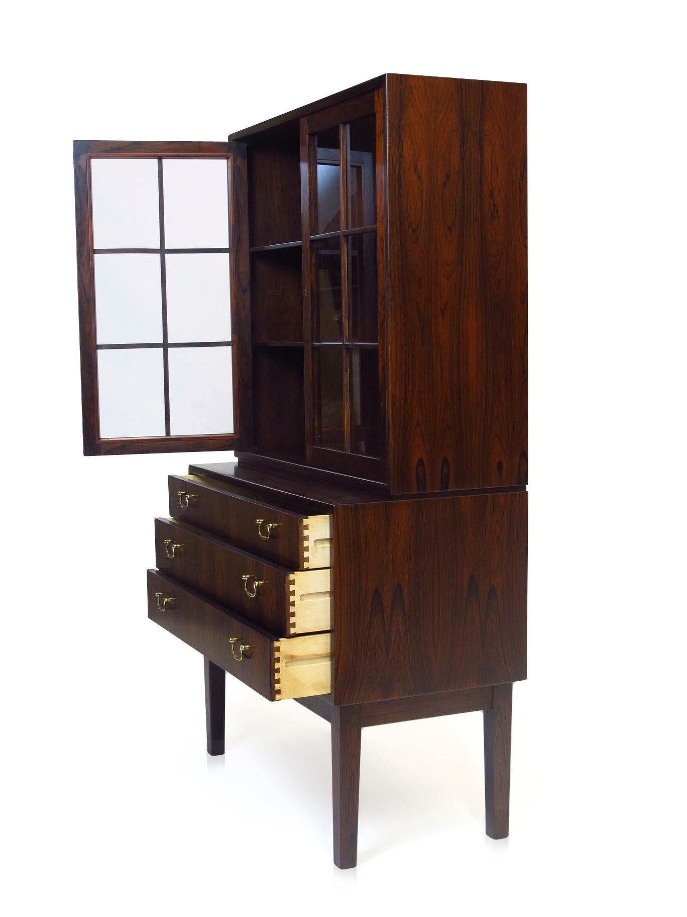 Ole Wanscher Danish Rosewood Curio Cabinet 2