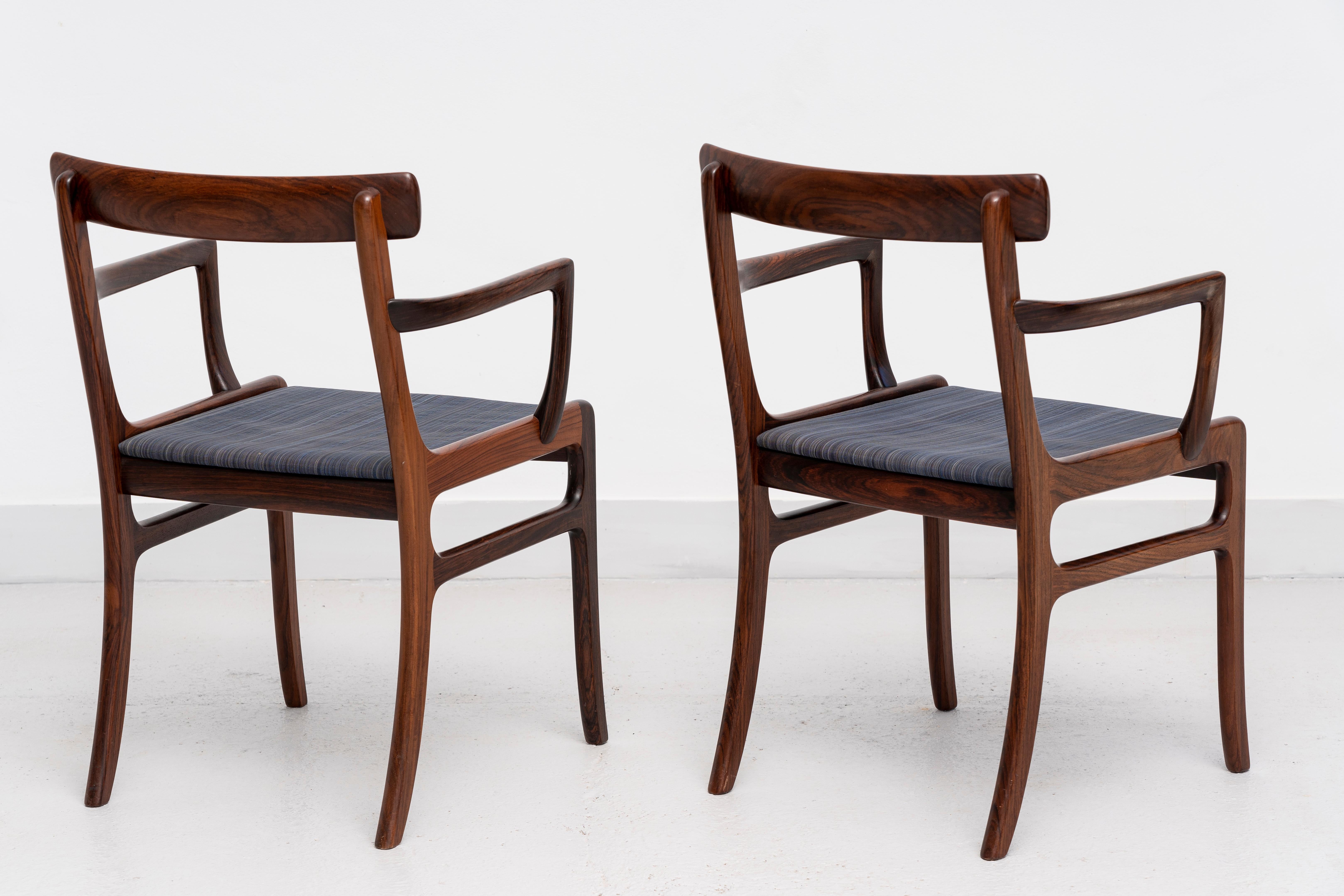 Late 20th Century OLE WANSCHER (Denmark, 1903-1985) 8 chairs, model Rungstedlund, c. 1970. For Sale
